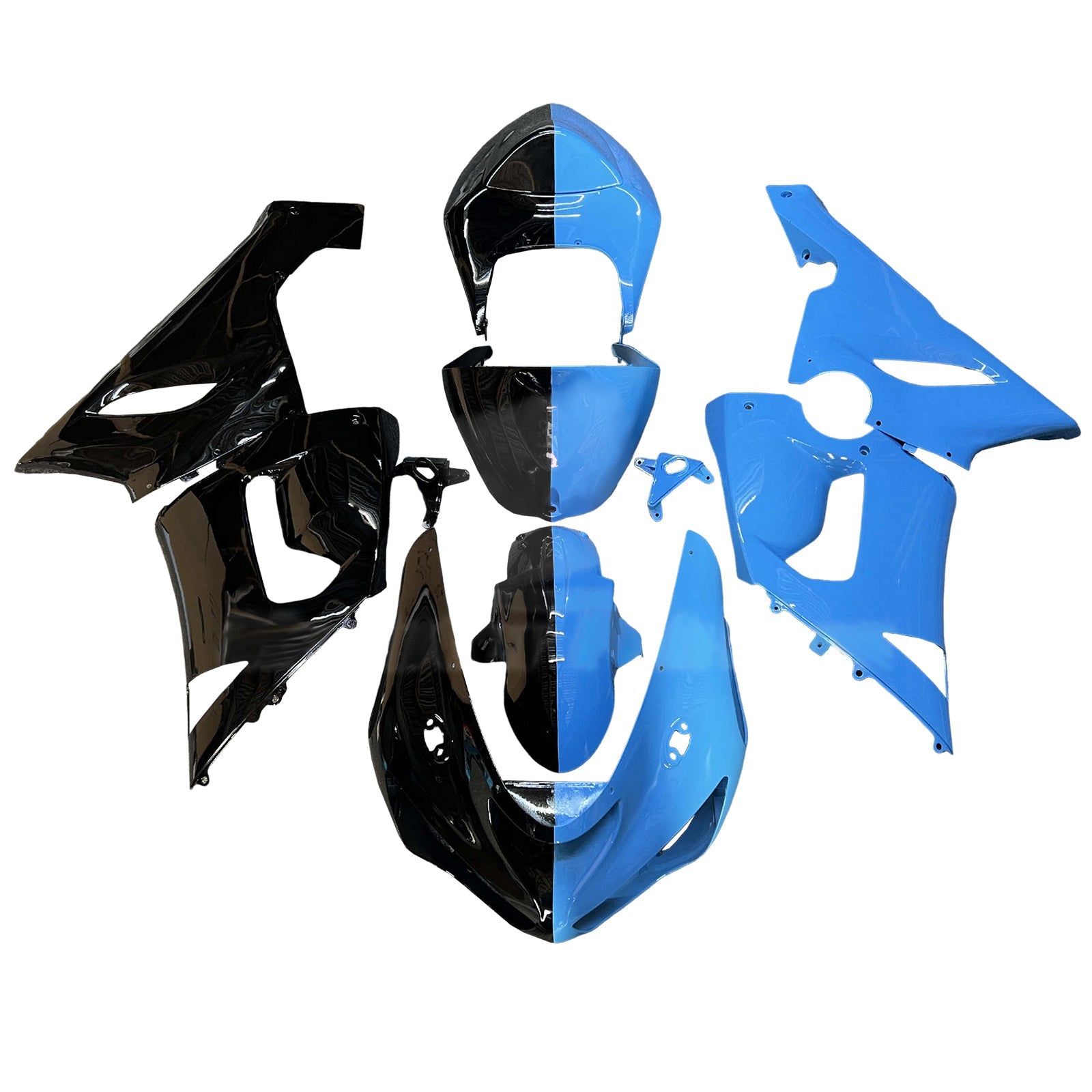 Kit de carénage par injection, carrosserie en plastique ABS pour Kawasaki ZX6R 636 2005-2006
