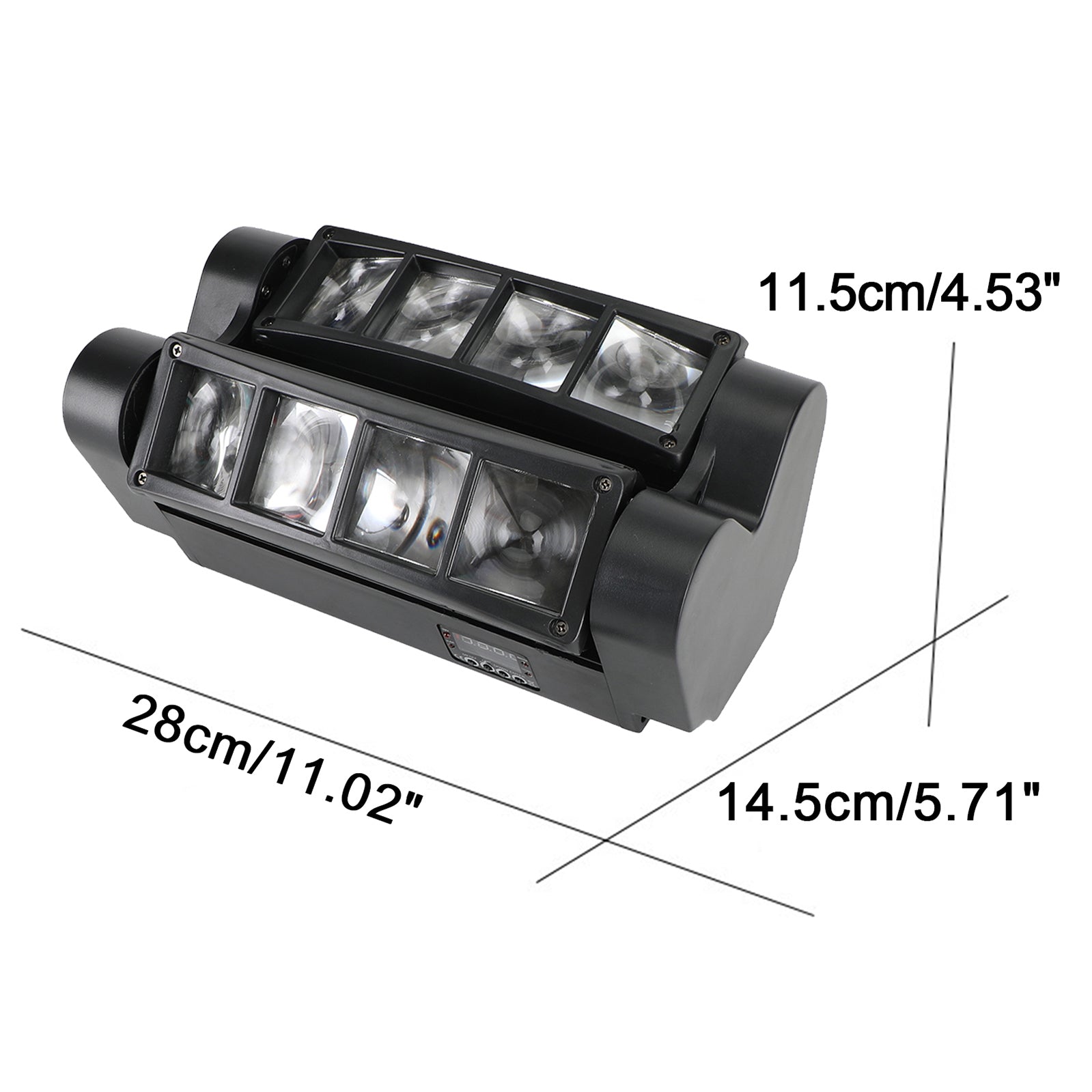 80W 8LED RGBW Spider Moving Head Stage valokeila DMX Disco Party DJ Valo