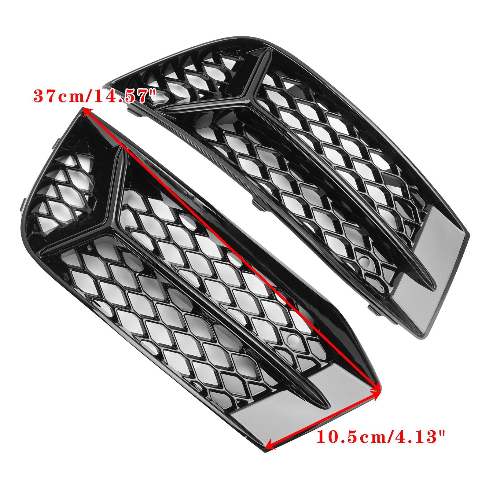 Garniture de cadre de lampe de couverture de phare antibrouillard de calandre de pare-chocs avant d'Audi A3 2017-2020