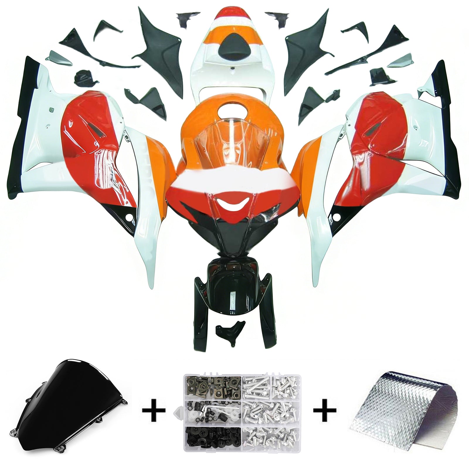 Kit de carénage à injection en plastique ABS pour Honda CBR600RR 2009-2012 F5