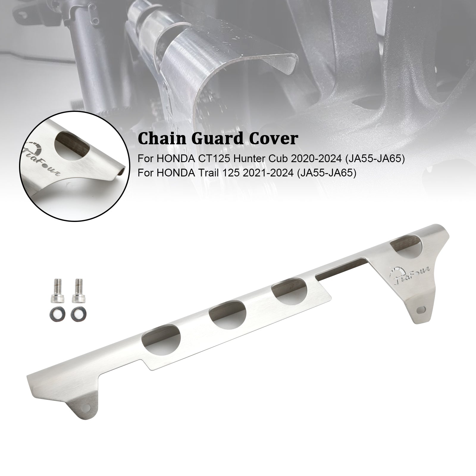 Cubierta de protección de la cadena de Pignon para Honda CT125 Trail 125 JA55 JA65 2020-2024