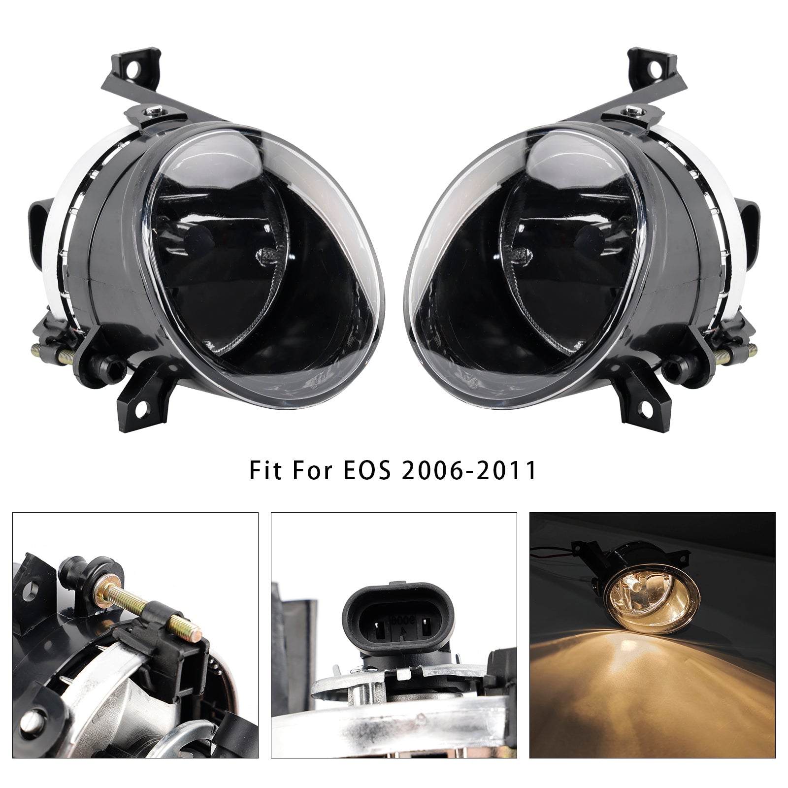 Par de luces antiniebla delantera antes de Volkswagen Caddy 2004-2011 y Touran 2003-2008