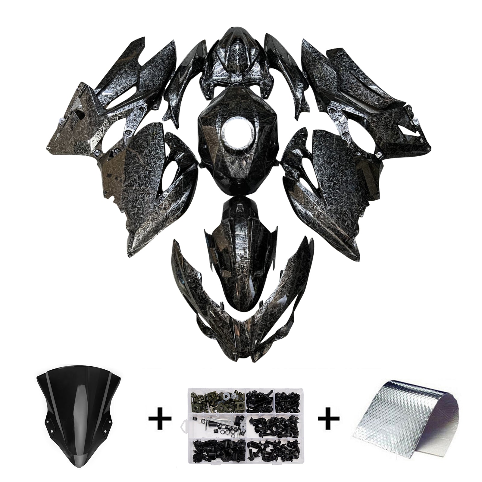 Injekcijski komplet, plastična karoserija ABS za Kawasaki EX400 ninja400 2018-2024