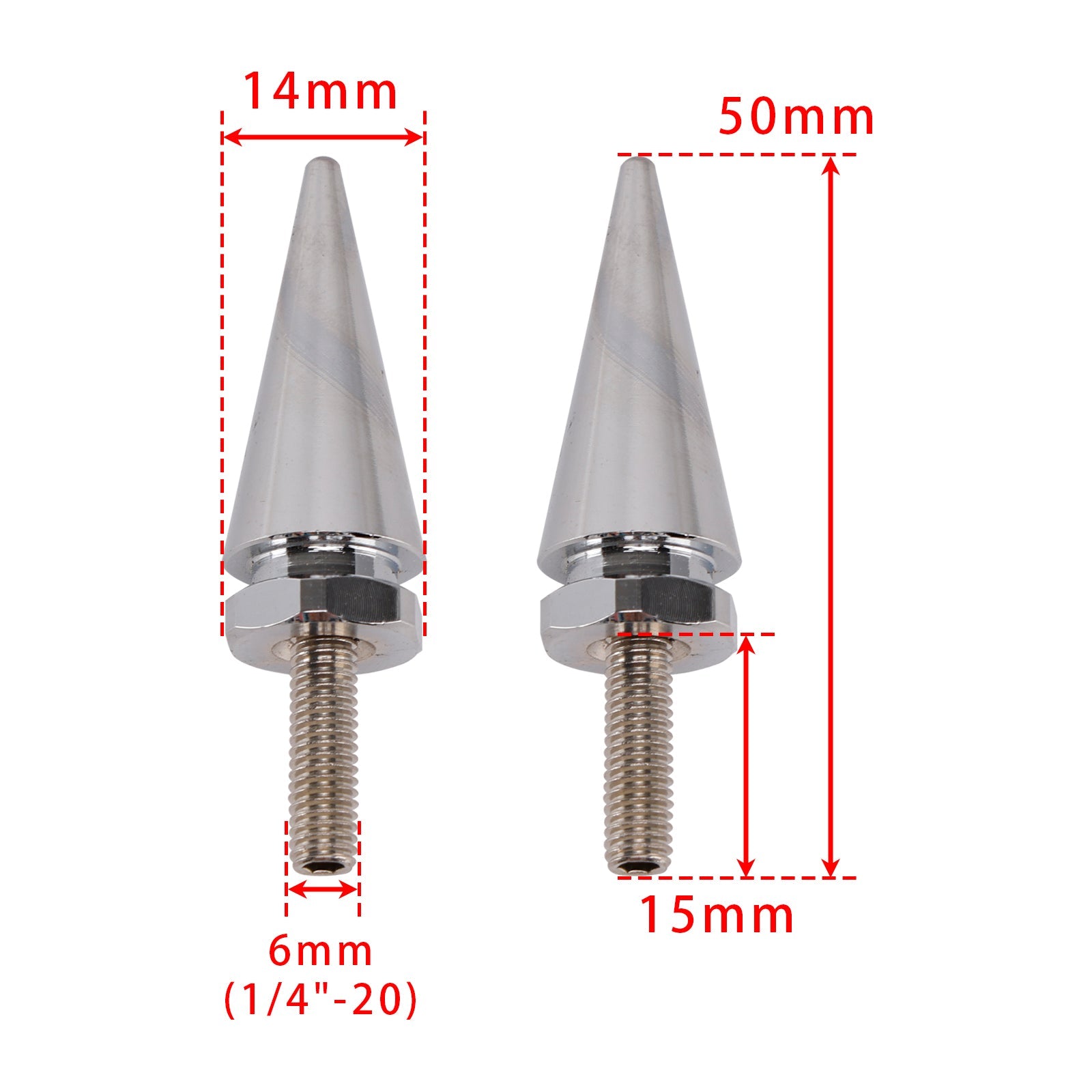 3 zilverkleurige voorruitbouten voor Electra Glide, Tri Glide en Street Glide (1996-2013)