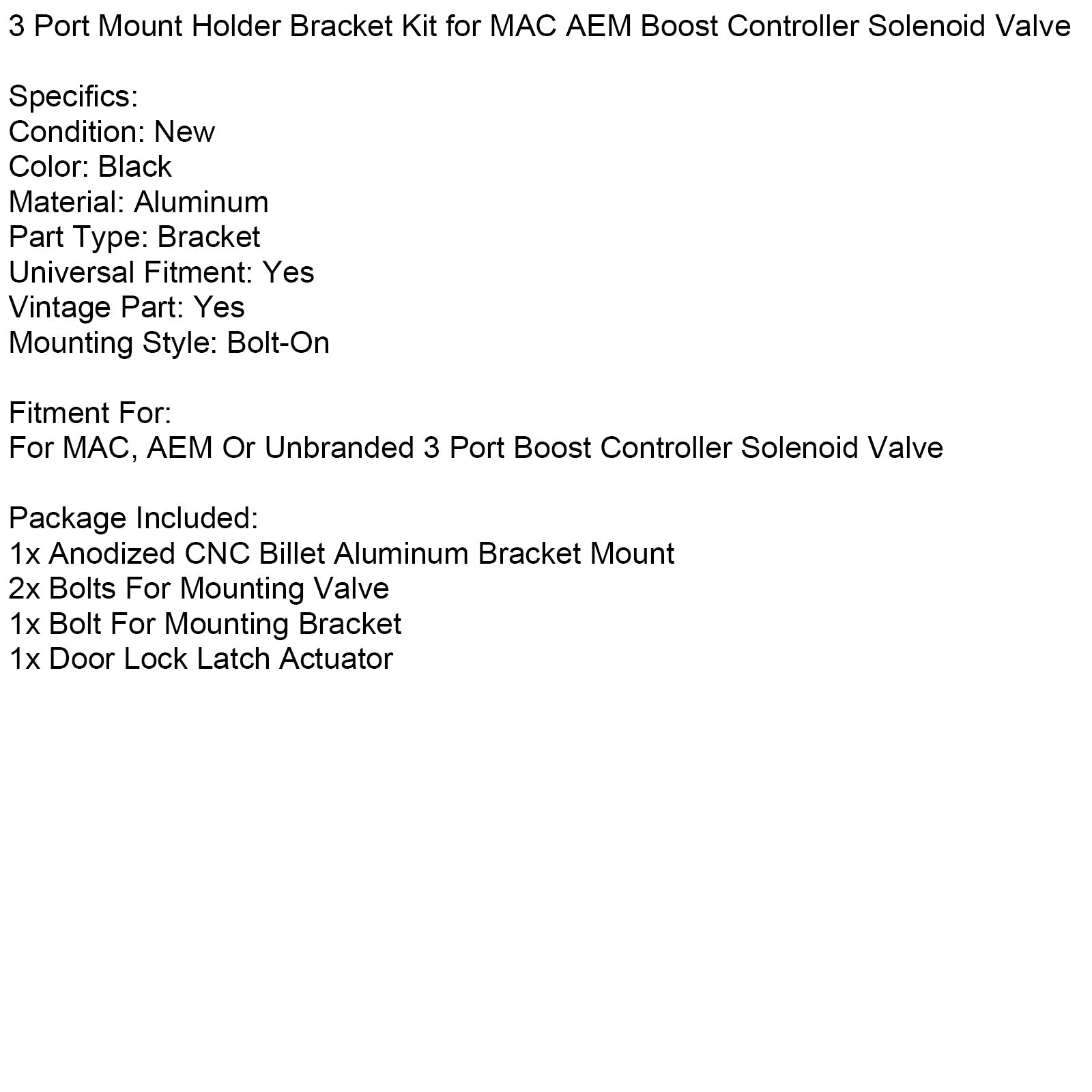3 -Il kit di supporto di montaggio per Mac AEM