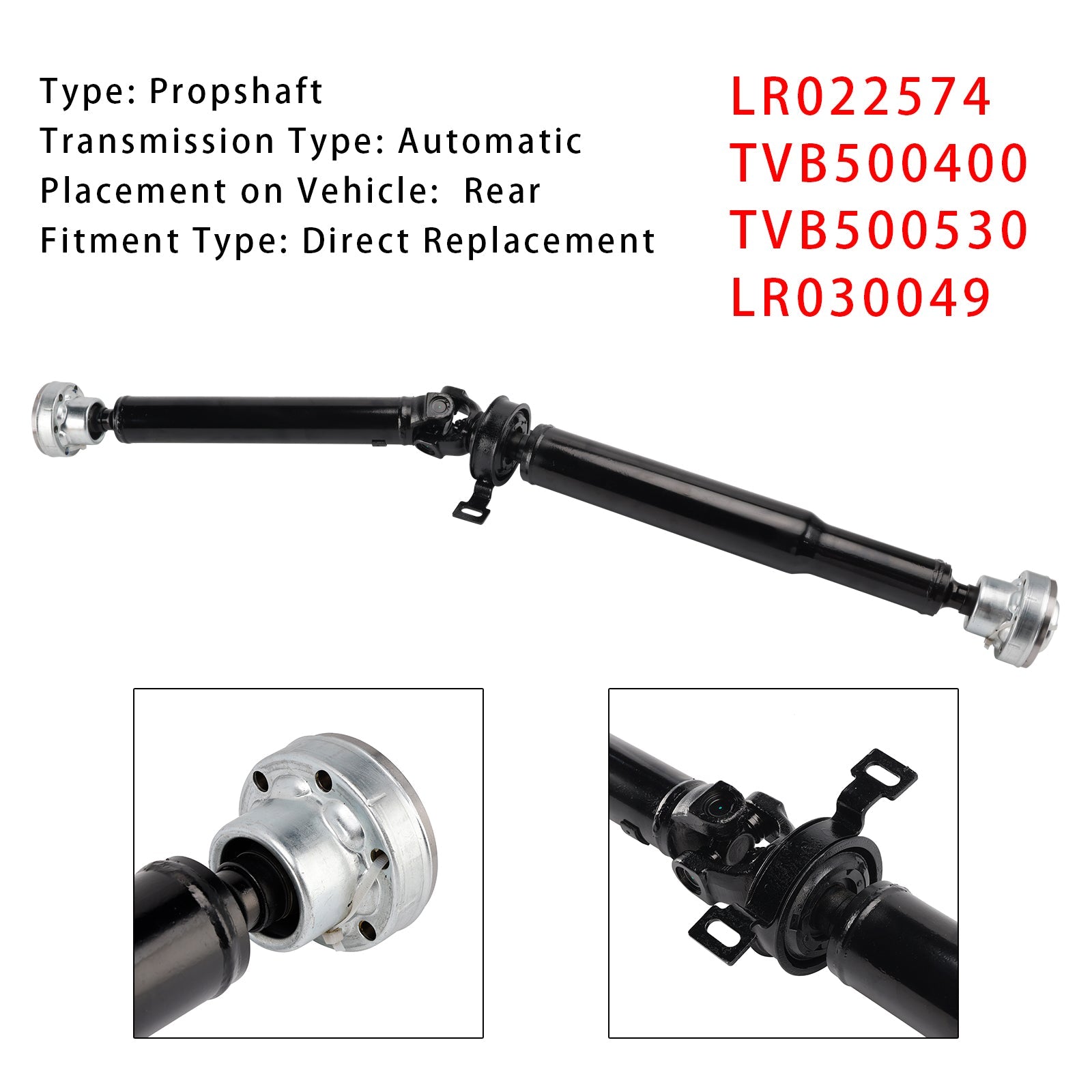 Achtertransmissieas voor Range Rover L322 2006-2012 LR022574 TVB500400