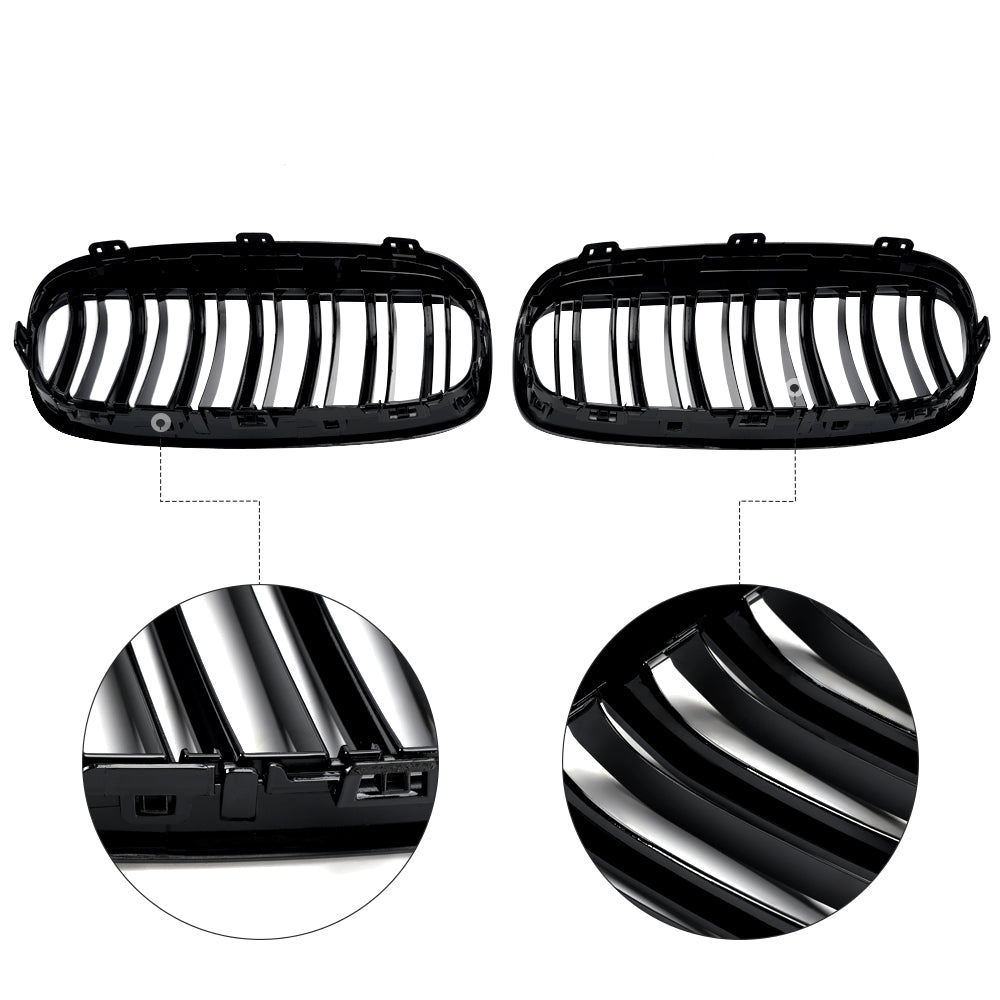 Glanzend zwart frontrooster voor BMW 2-serie Gran Tourer F45 F46 2015-2018