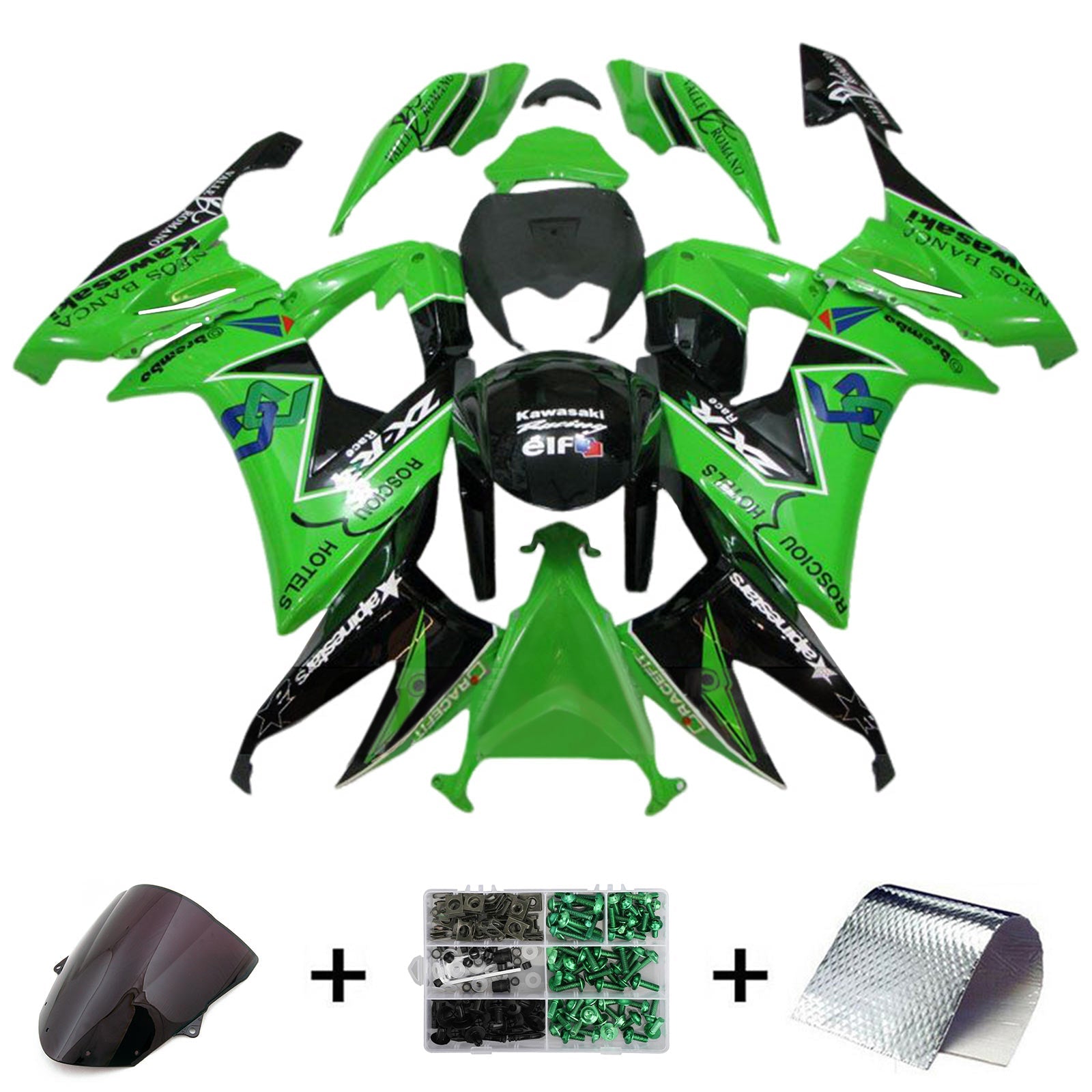 KAWASAKI ZX10R 2008-2010 INGECTION FACHING KIT, ABS plastična karoserija