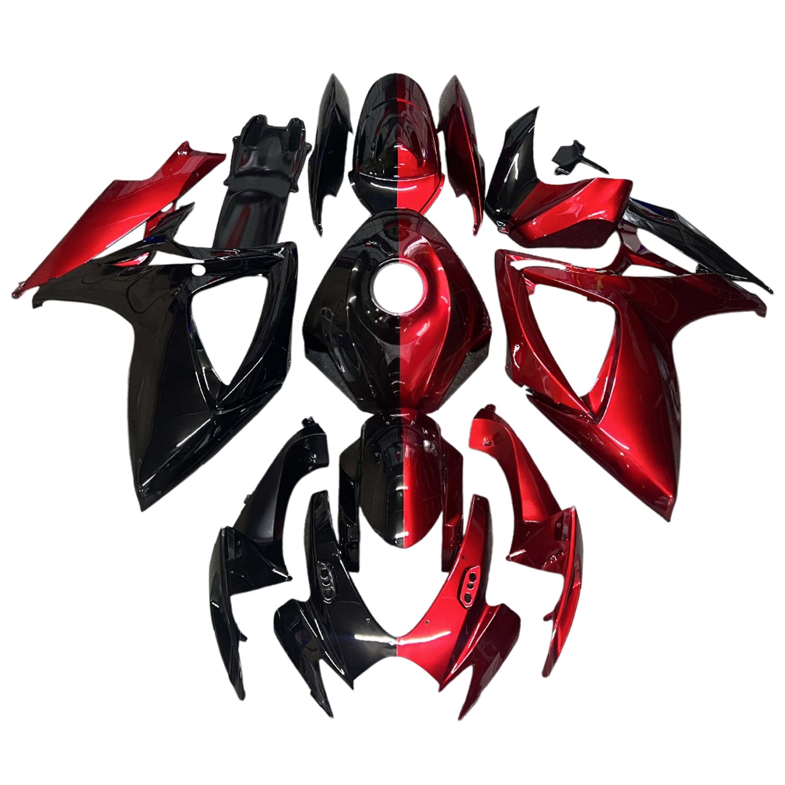 Kit de carénage injecté en plastique ABS pour Suzuki GSXR 600/750 2006-2007 K6