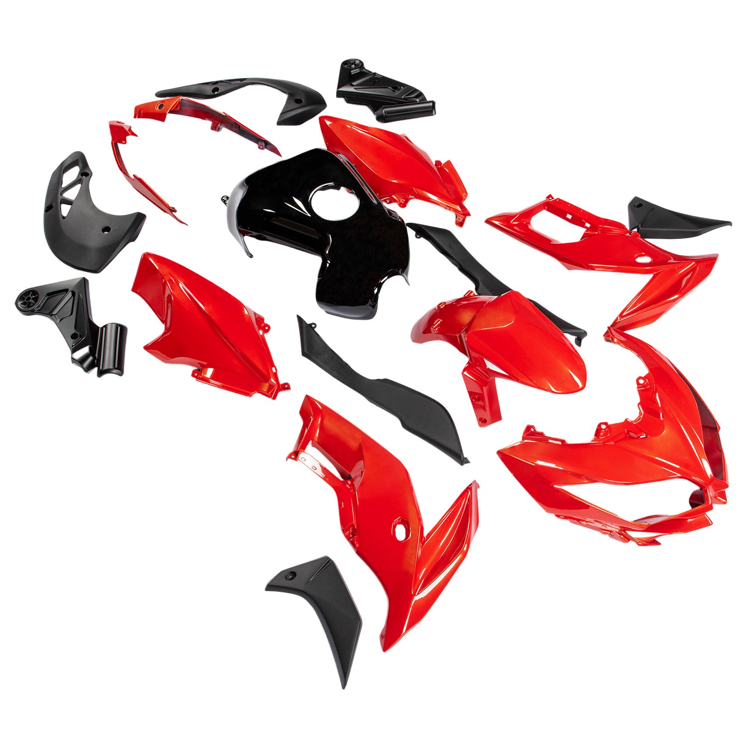 Carénage de carrosserie en plastique ABS d'injection adapté à Kawasaki VERSYS650 2015-2021 09#