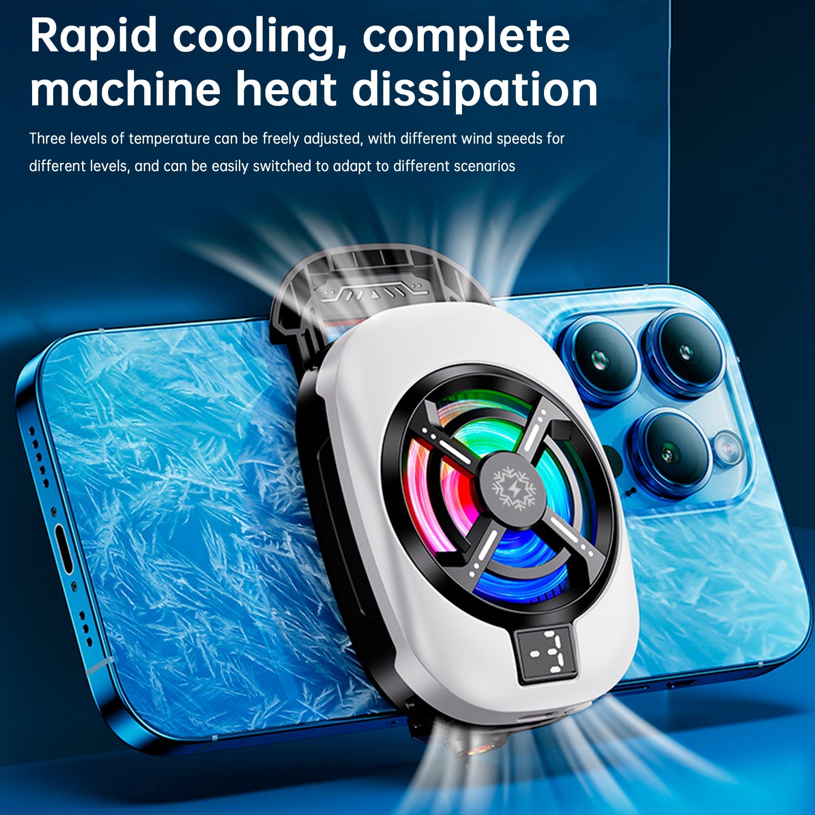 Dissipateur thermique pour semi-conducteurs TL16, ventilateur de refroidissement à affichage numérique, radiateur à refroidissement extrême