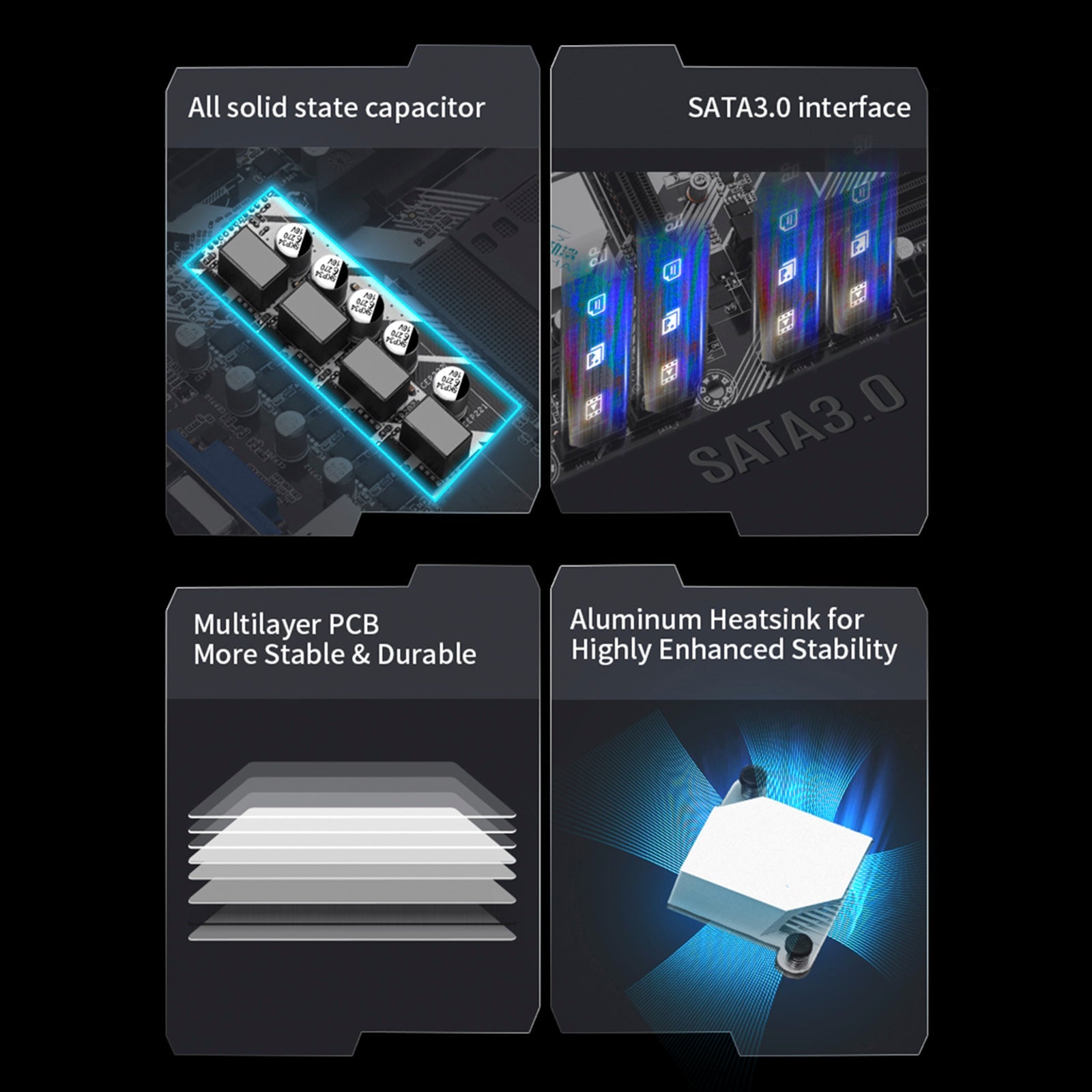 Carte mère B550M-K avec protocole AM4 et disque dur M.2 Ryzen 3-5