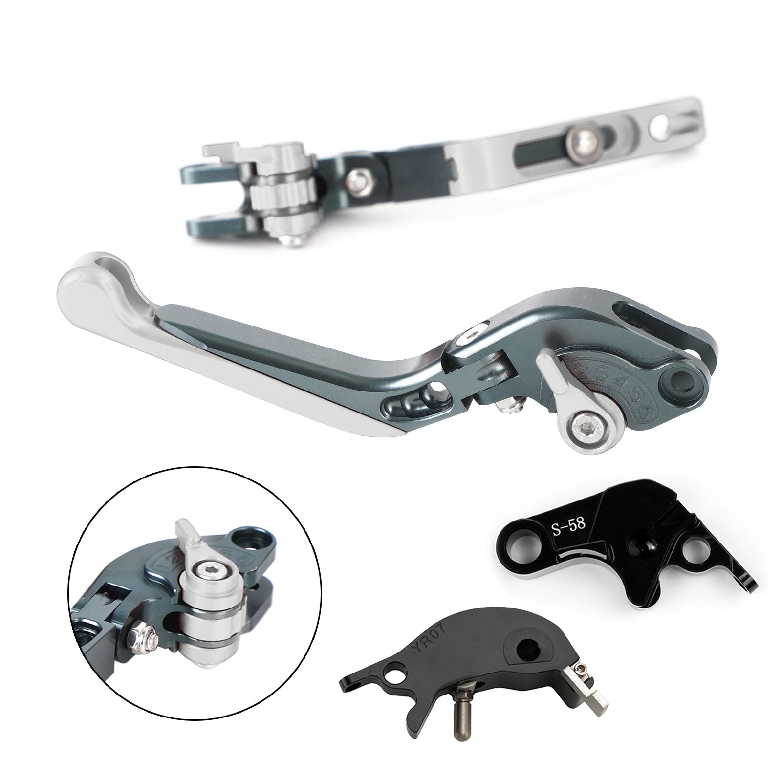 Leva freno frizione regolabile per Yamaha YZF R7 MT-10/SP FZ-10/SP 2022-2023