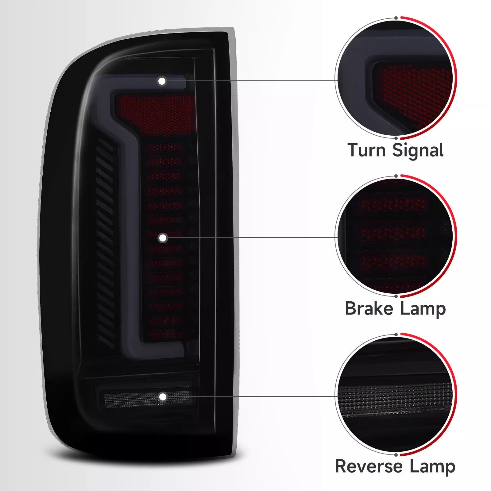 Ensemble de feux arrière à DEL gauche et droit pour Chevrolet Colorado GMC Canyon 2015-2022