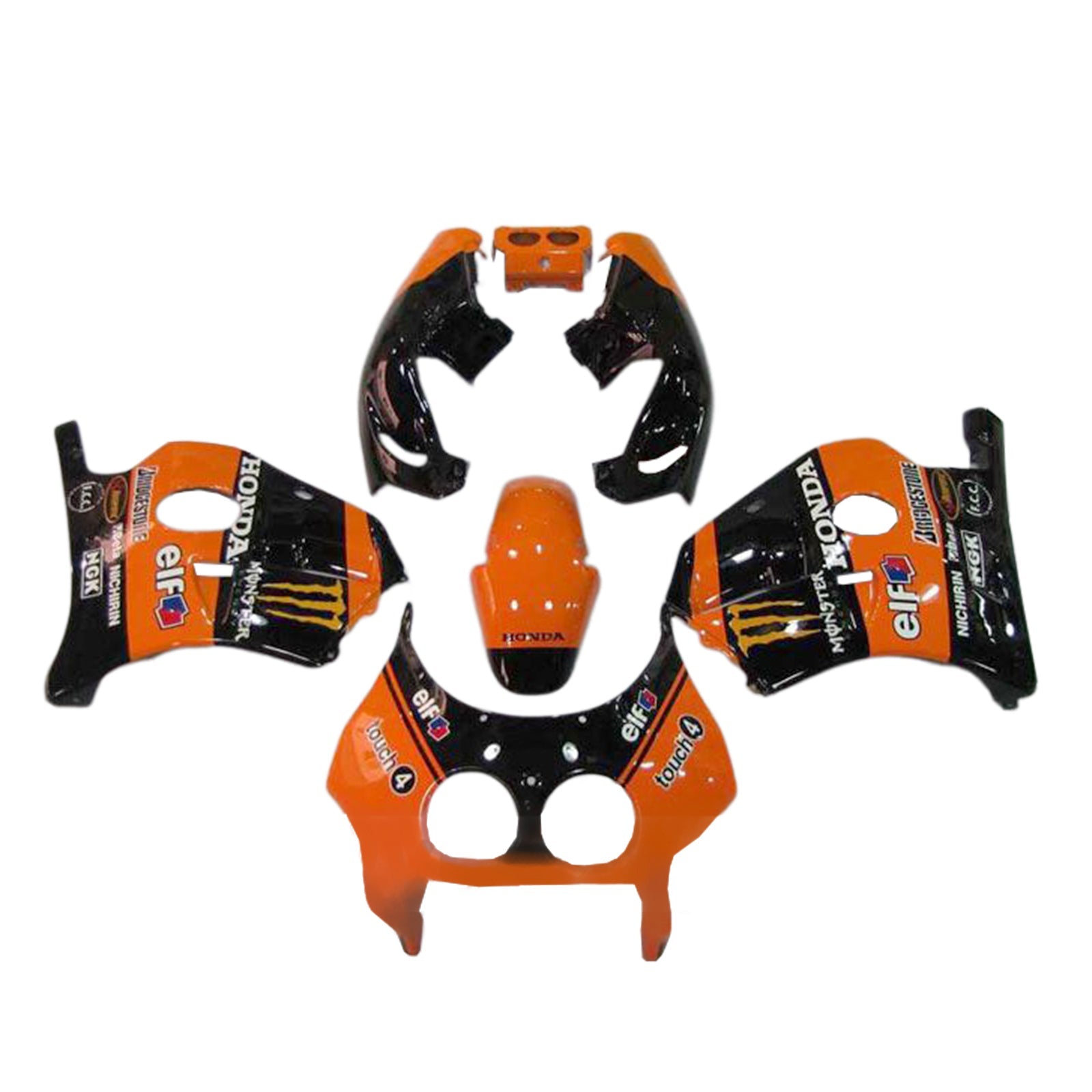 1990-1998 Honda CBR250RR MC22 injectiekuipset ABS kunststof carrosserie