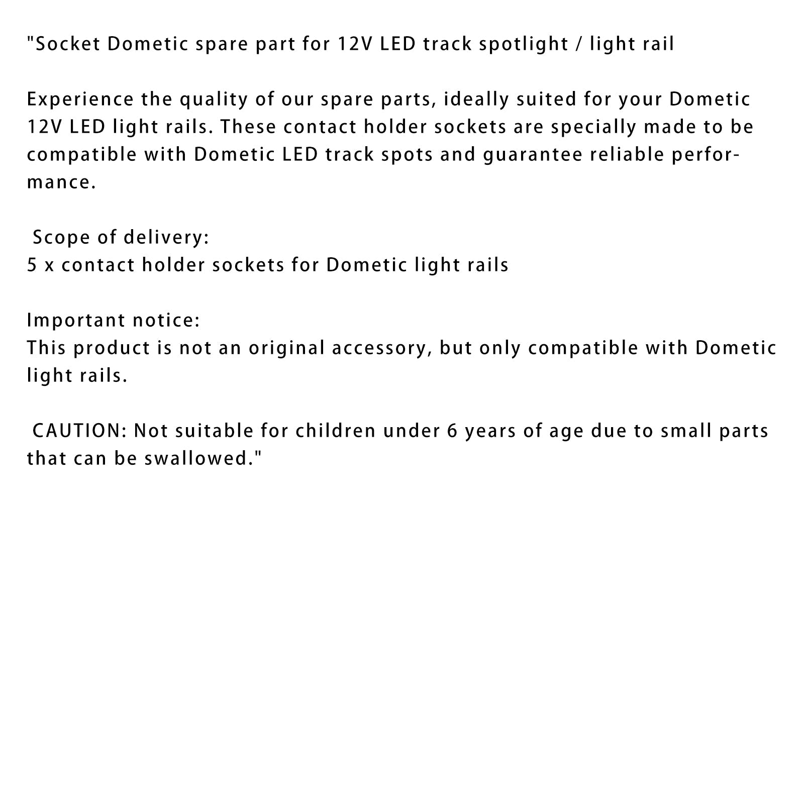 Set di 5 supporti di contatto per la guida dell'illuminazione a LED LED 12 V