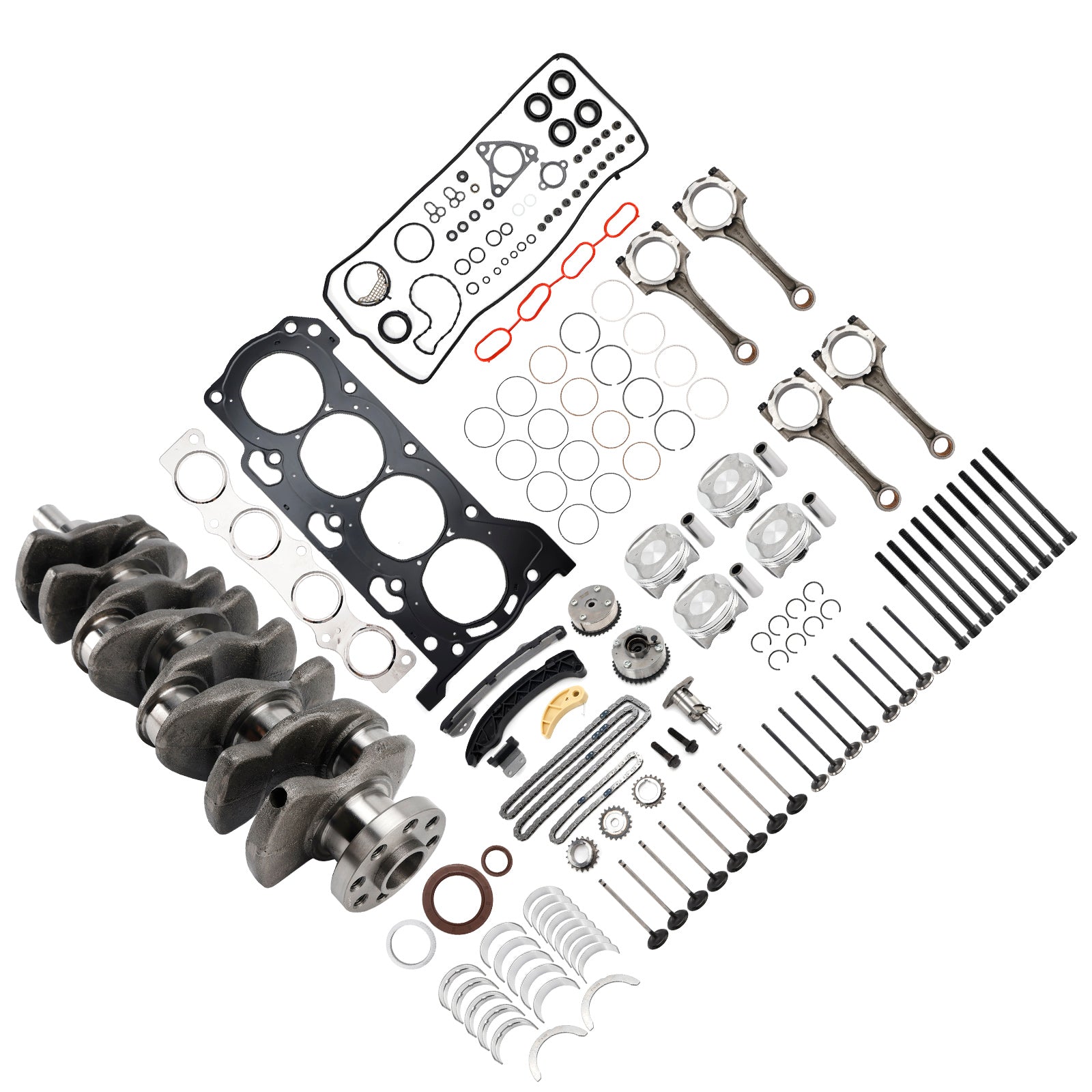 Kit de révision et de reconstruction du moteur Toyota Prius V 1,8 L 2012-2018, vilebrequin, distribution 2ZR-FE 11791-22020