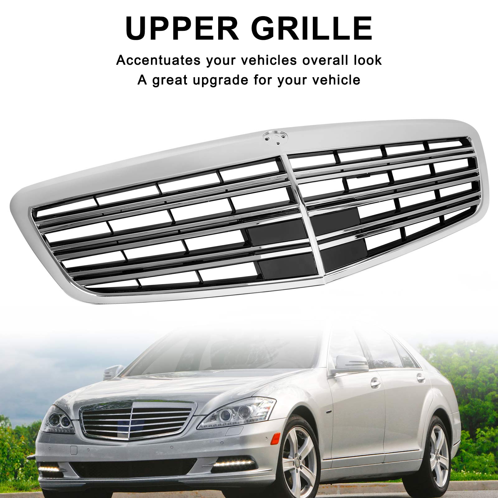 Grille de pare-chocs avant style AMG pour Mercedes-Benz S-Class W221 S400 S450 S550 S600 S65 S63 2010-2013, pièce générique 22188000837712