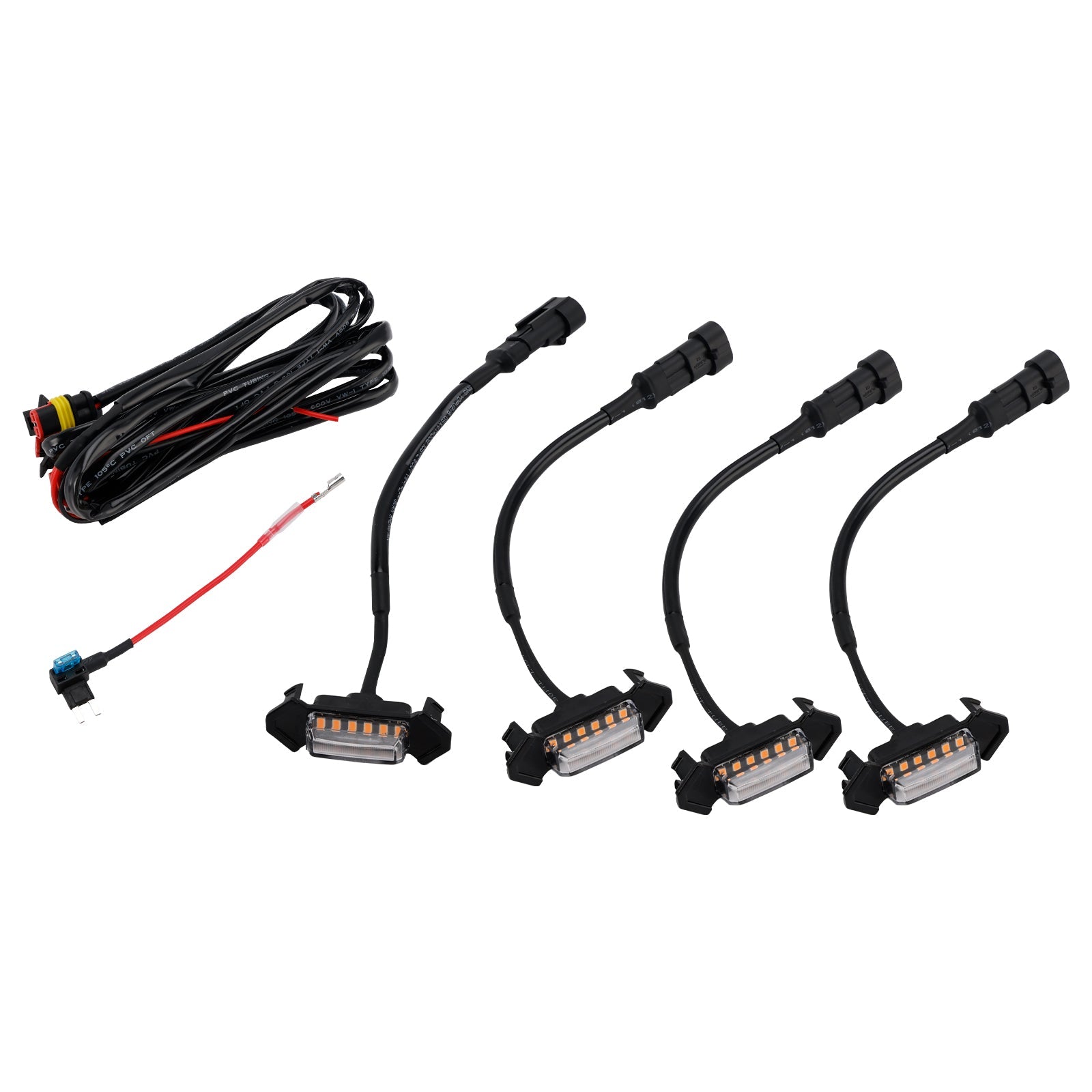 Kit d'éclairage LED pour calandre avant Toyota Tacoma 2016-2023, lentille transparente, lumière ambre