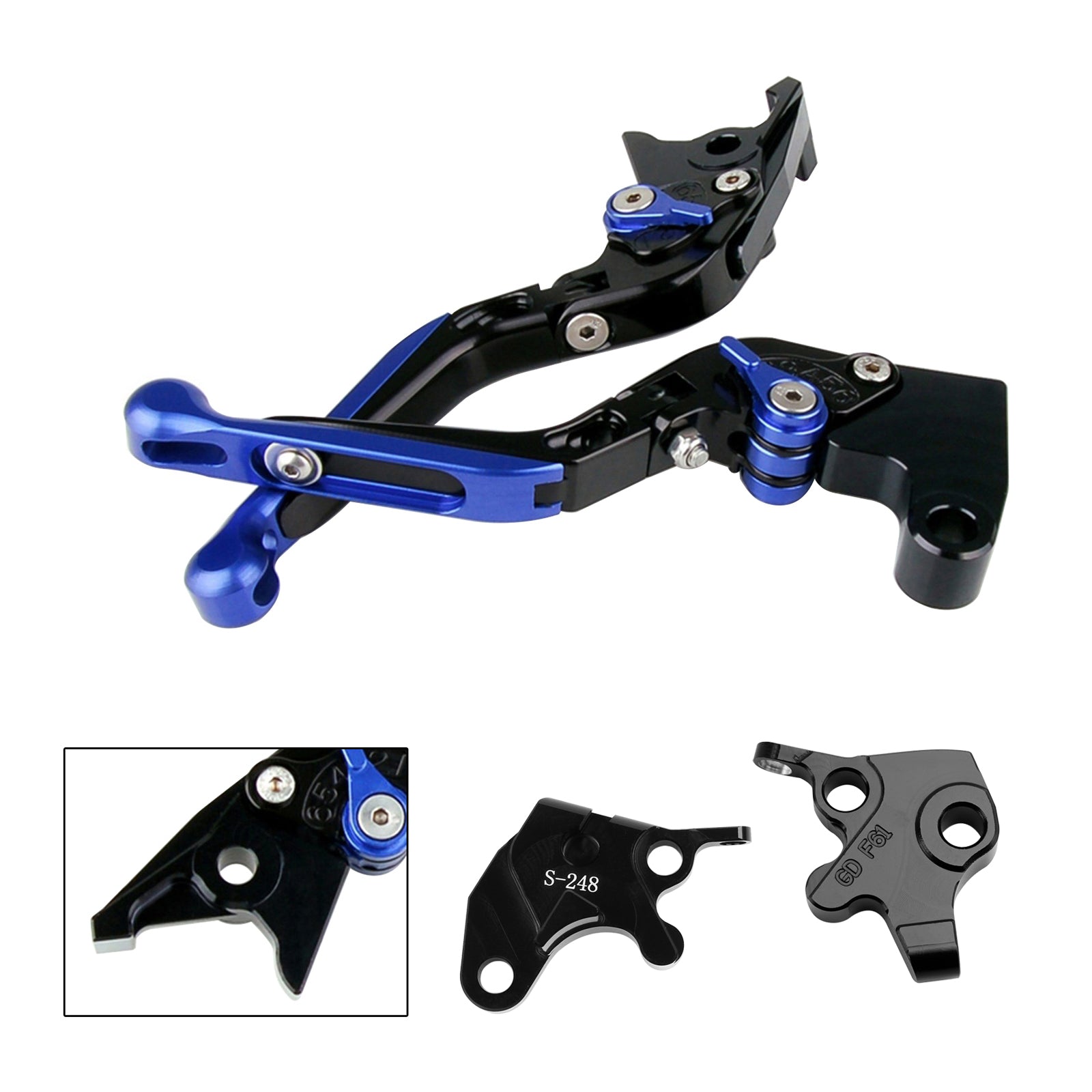 Levier de frein et d'embrayage réglable pour YAMAHA YZF R125 2008-2011