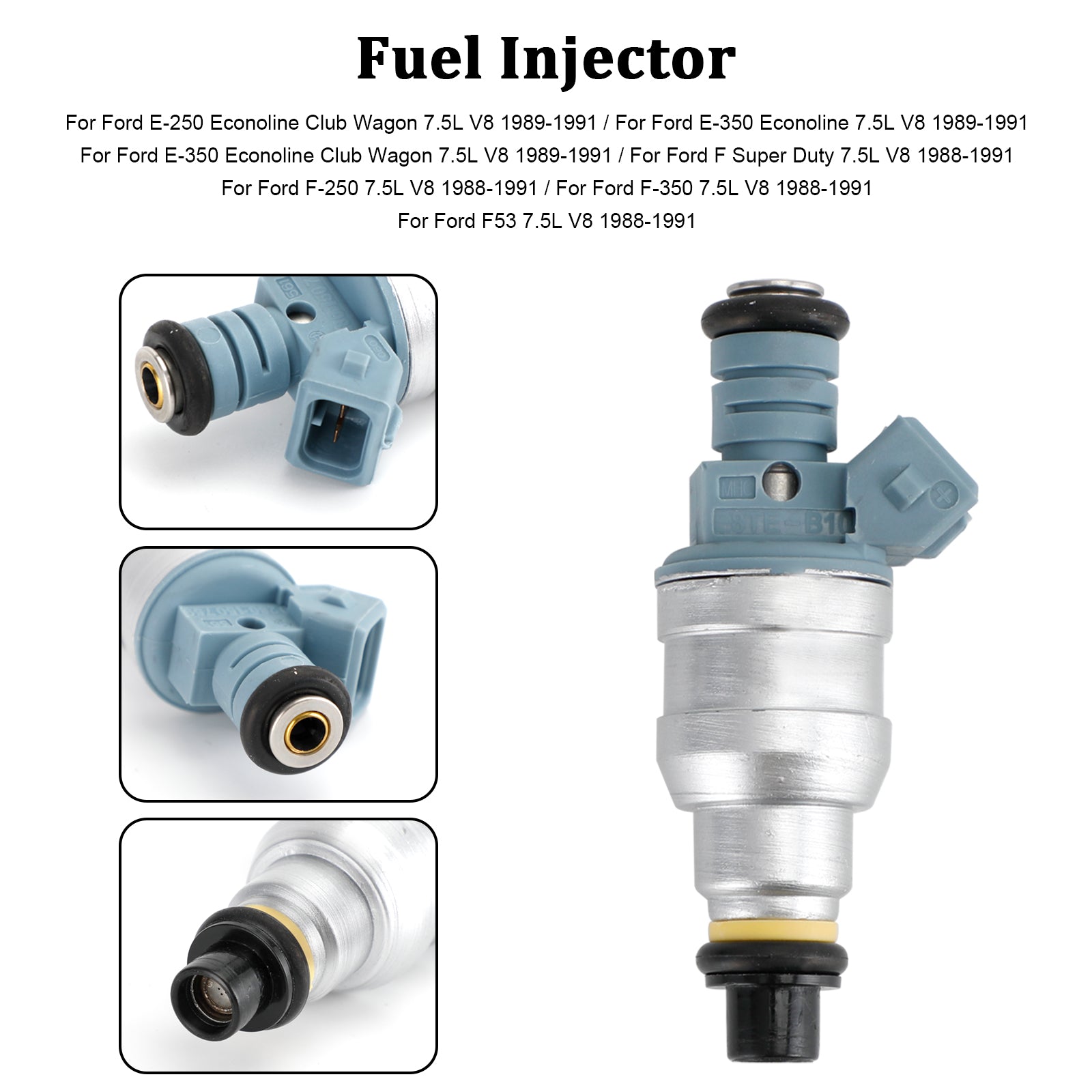 1PCS Fuel Injector 0280150759 Pour Ford E-250 E-350 7.5L V8 1988-1991 822-11120