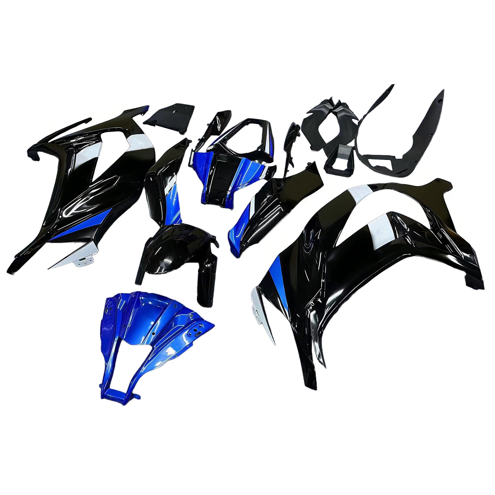 Kit de carénage injecté en plastique ABS pour Kawasaki ZX10R 2011-2015