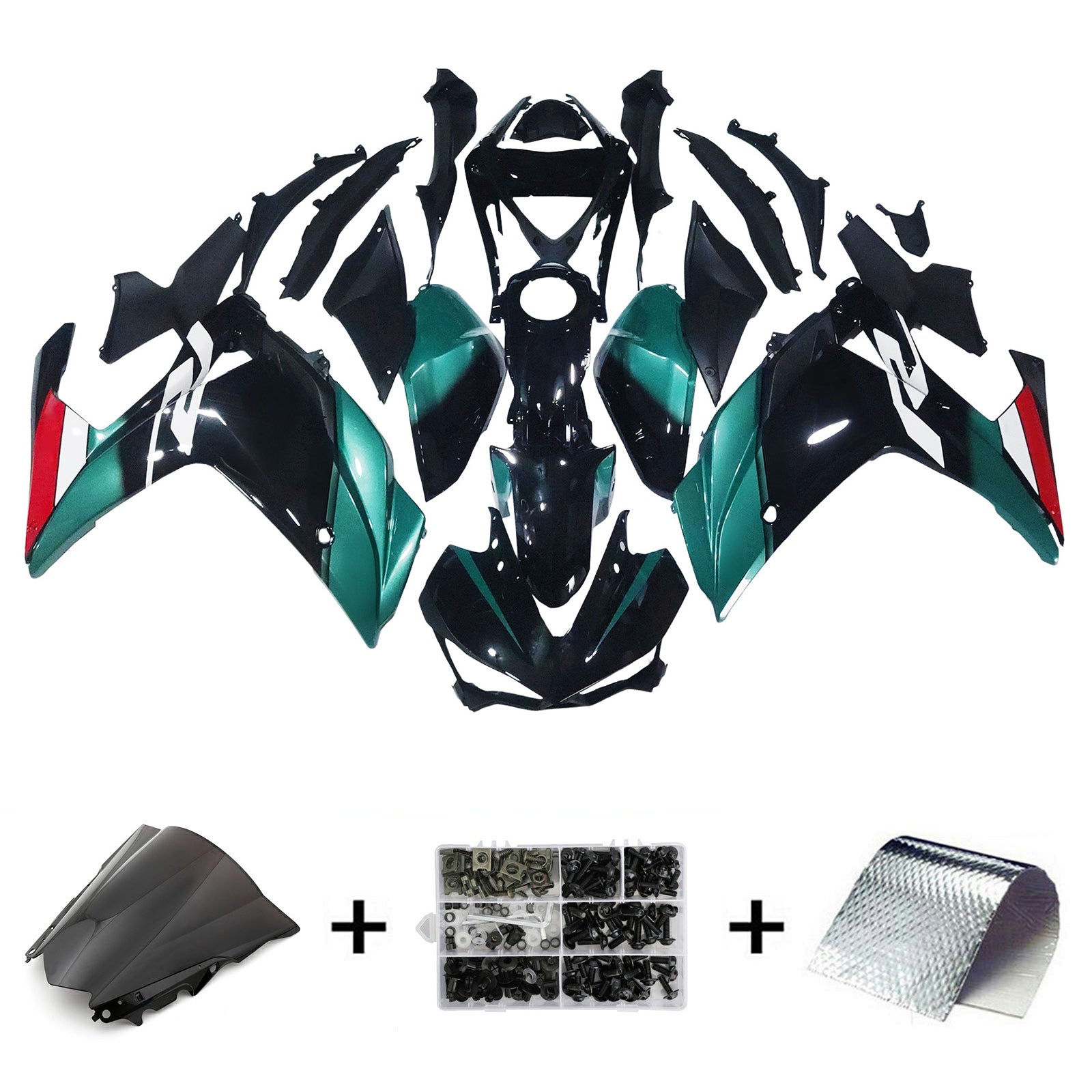 Kit de carénage en plastique ABS injecté pour Yamaha YZF-R3 2014-2018 R25 2015-2017
