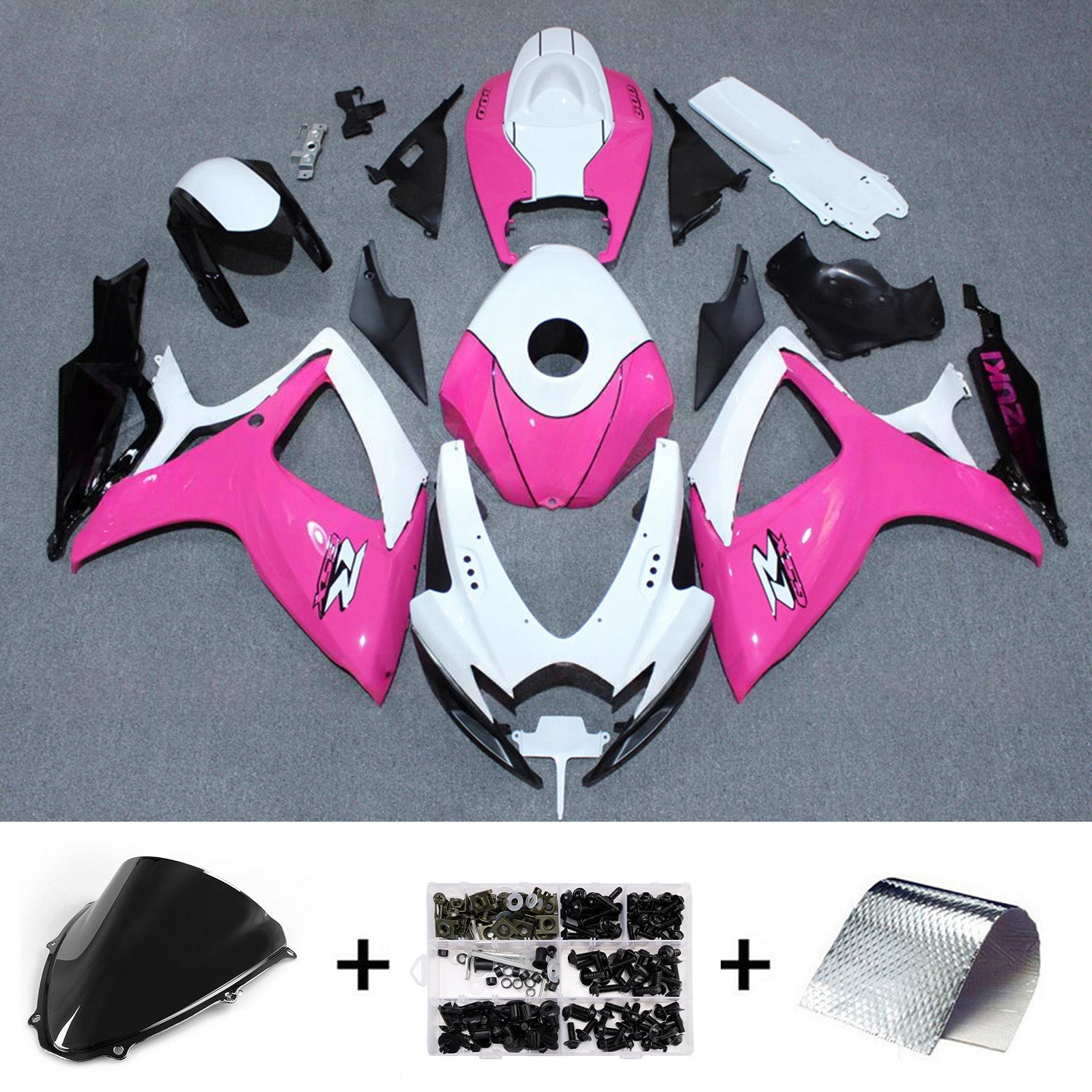 Komplet oklepa z vbrizgano ABS plastiko za Suzuki GSXR 600/750 2006-2007 K6