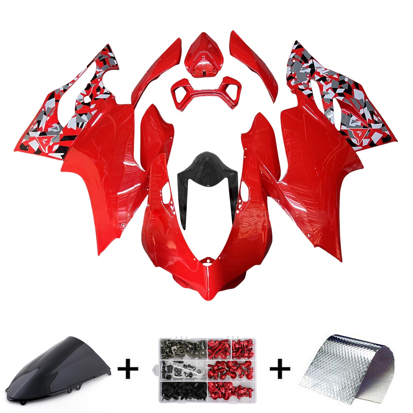 Kit de carénage d'injection Ducati 1199 2012-2015 Carrosserie Plastique ABS