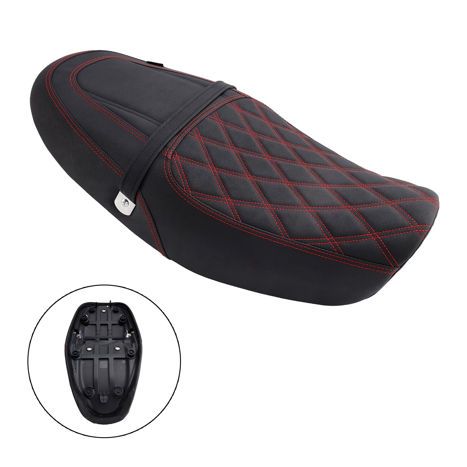 Siodło pasażera z przodu i tylne wyściełane dla Kawasaki Z900RS 2018-2024