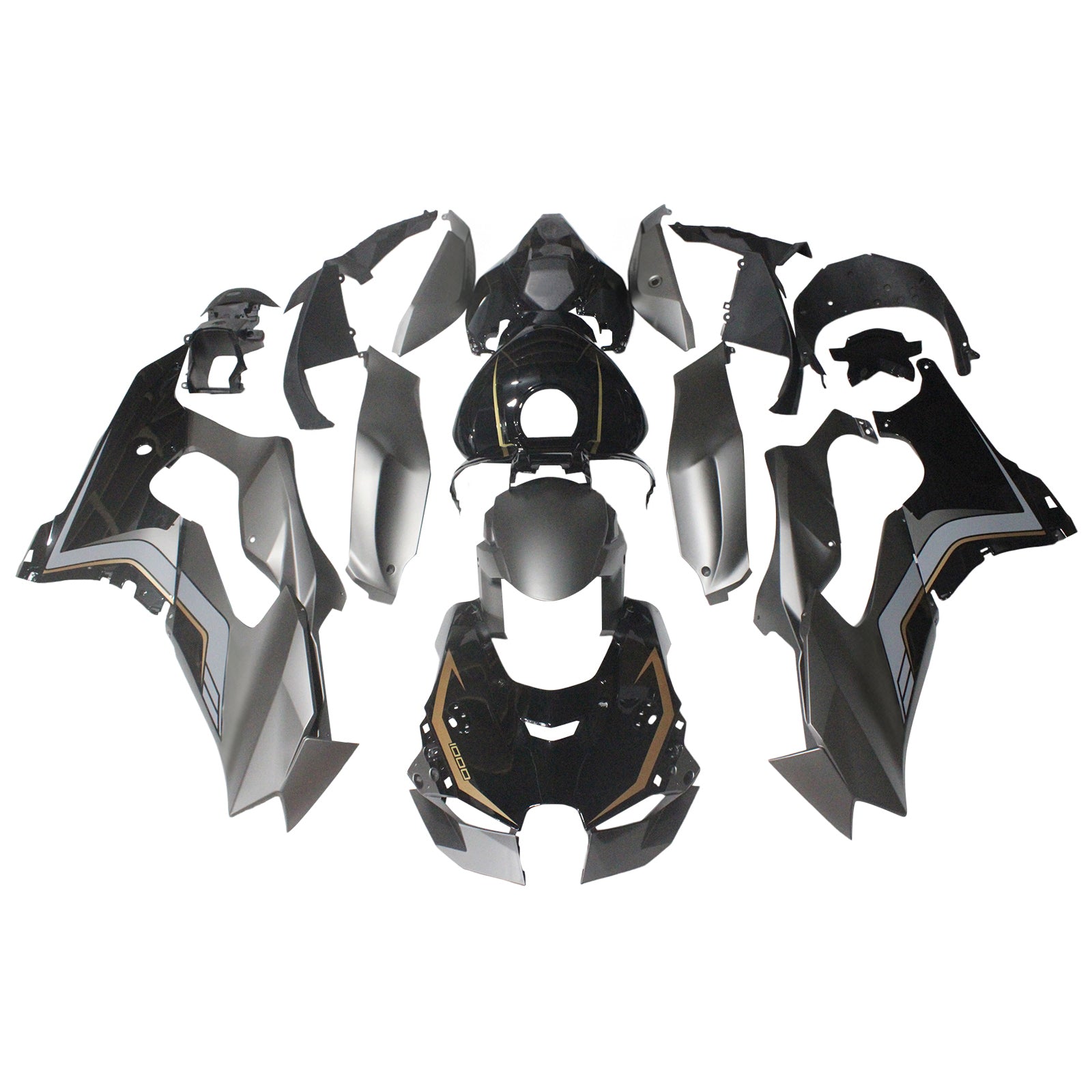 Kit carena iniettata in plastica ABS compatibile con Kawasaki ZX-10R ZX-10RR 2021-2025