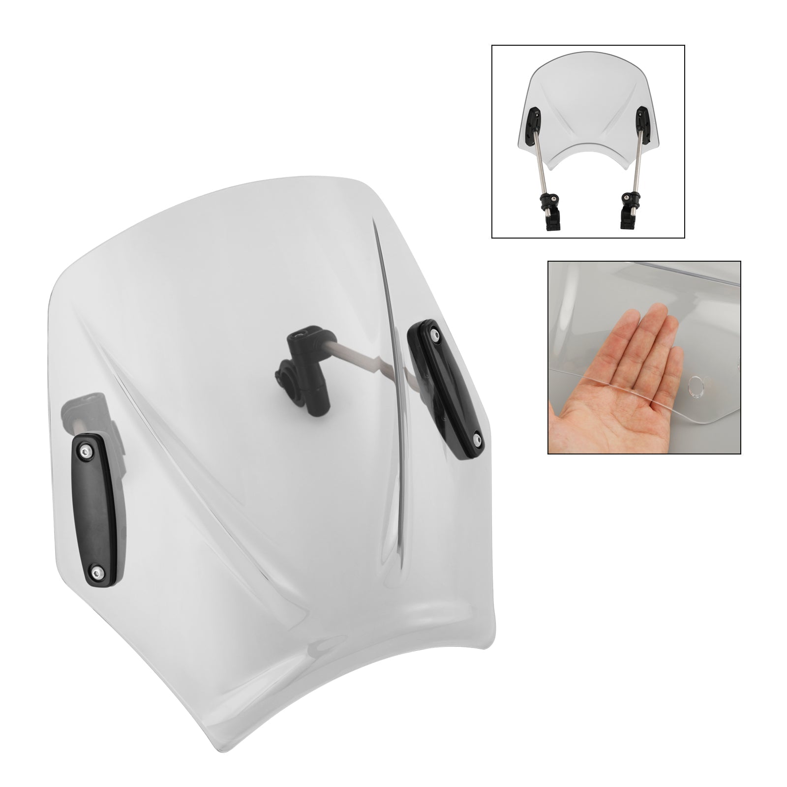 Moto con manubrio 22 mm/7/8 "Vidone del parabrezza universale