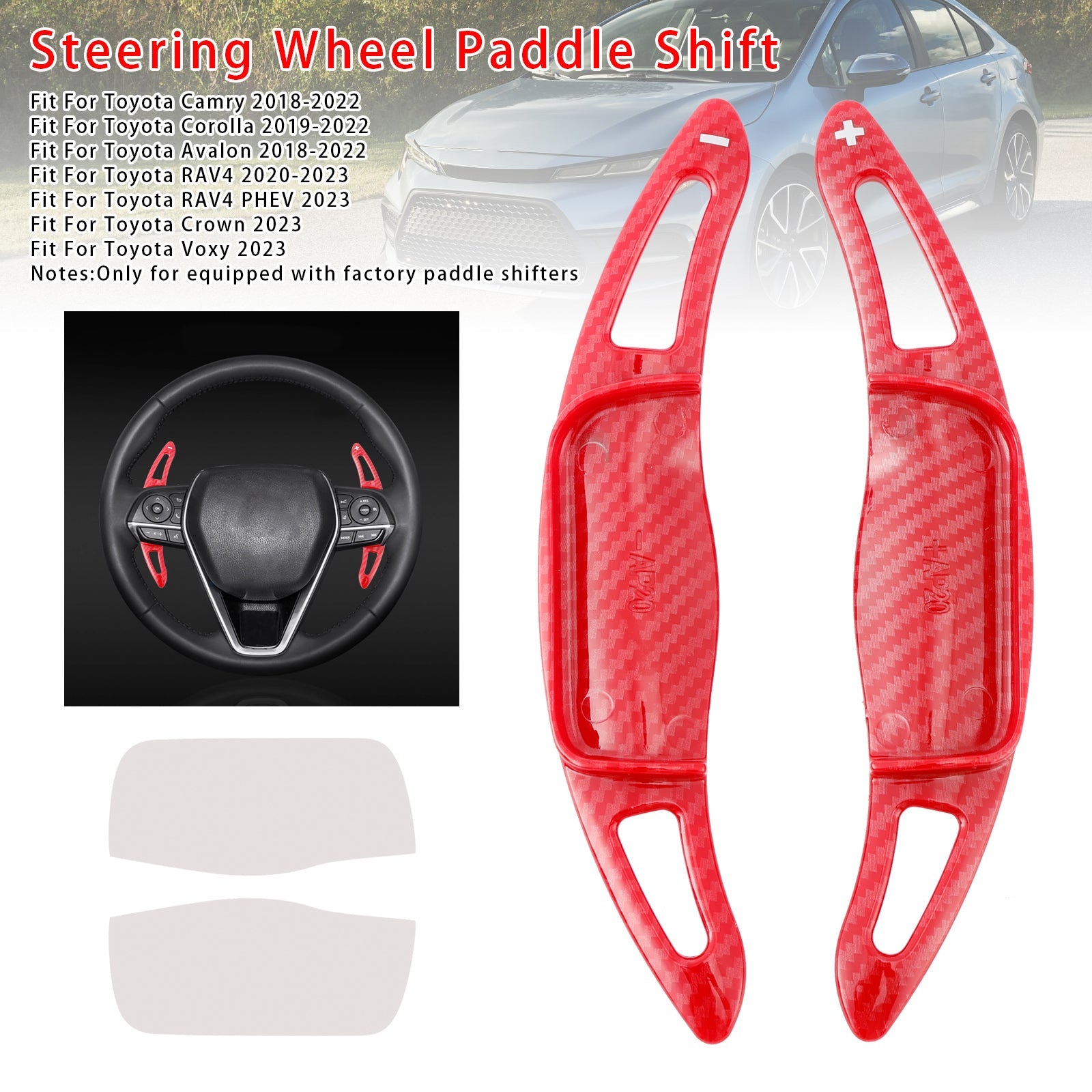 Verlenging van snelheidsverandering Pallets stuurwiel voor Toyota Camry Avalon