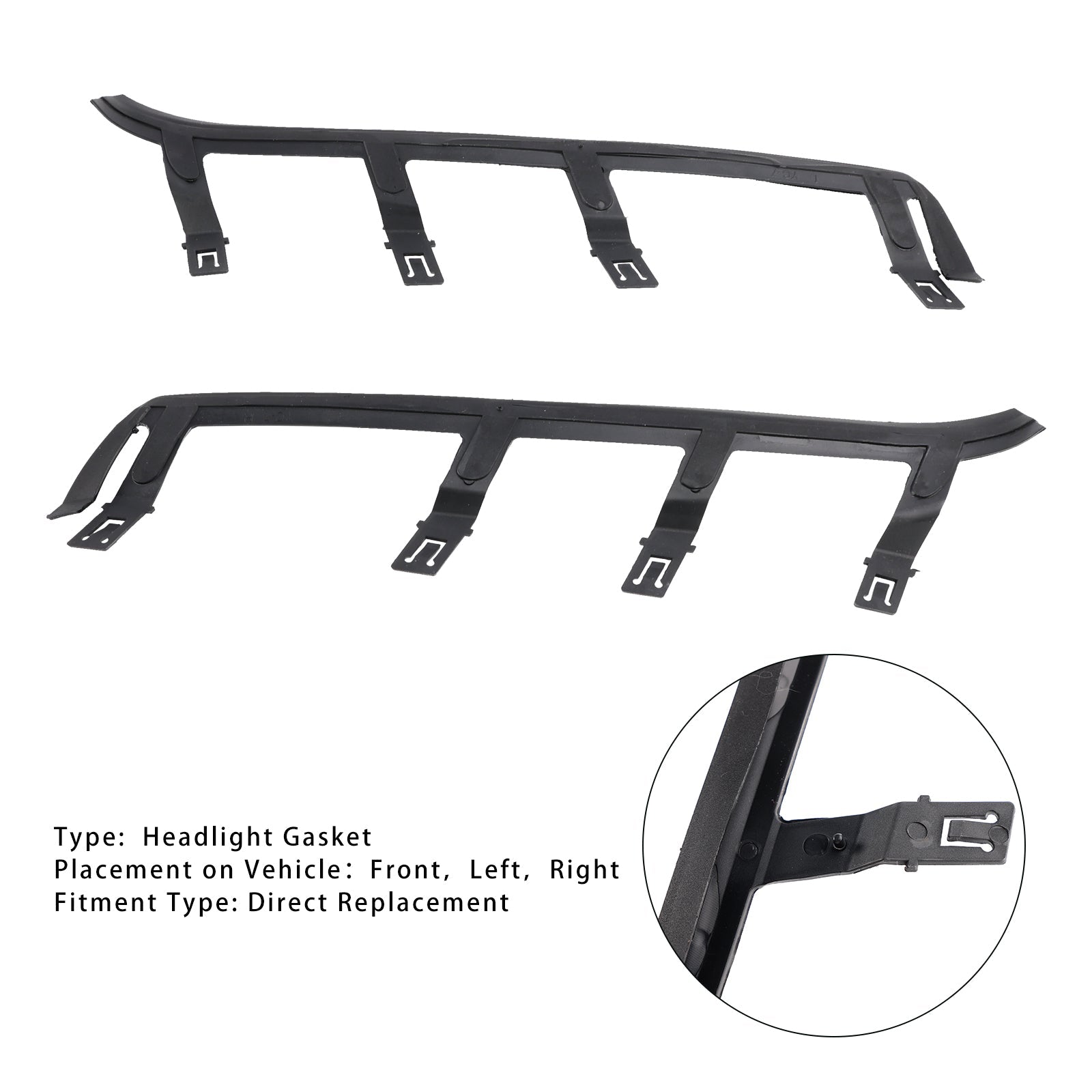 Lewy i prawy złącze latarni morskiej dla BMW X3 E83 2004-2010 (2 sztuki) 63126939273 63126939274