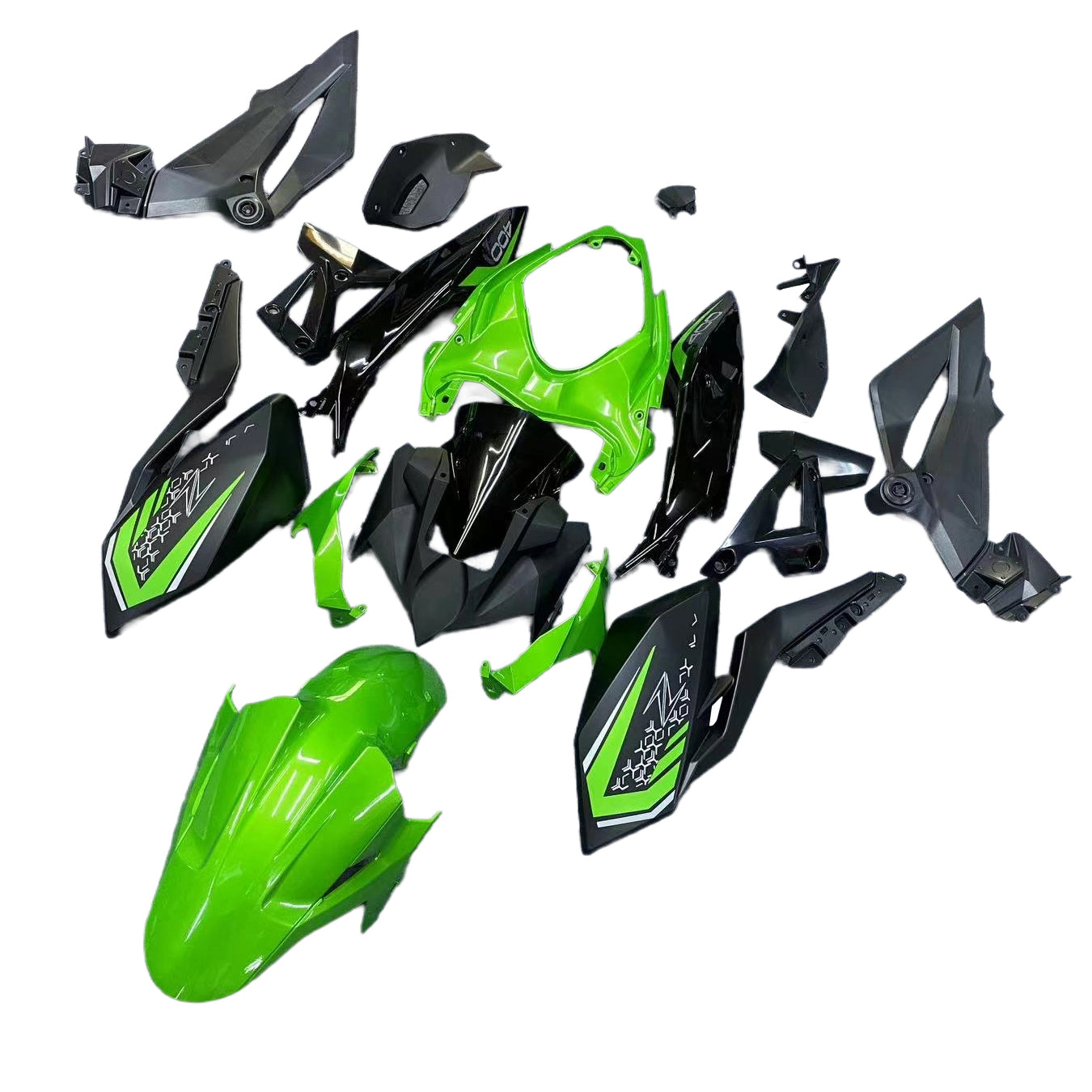 Kit de carénage en plastique ABS injecté compatible avec Kawasaki Z400 2018-2024