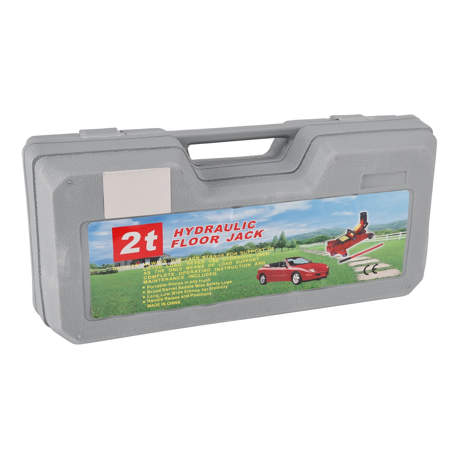 Cric de sol à profil bas 2 tonnes (4 400 lb) 5,31 à 12,8 pouces de hauteur de levage