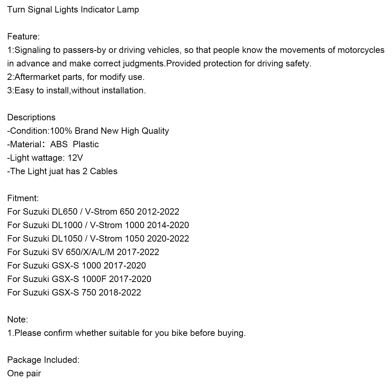 Clodes voor Suzuki V-Strom 650 1000 1050 GSX-S 750