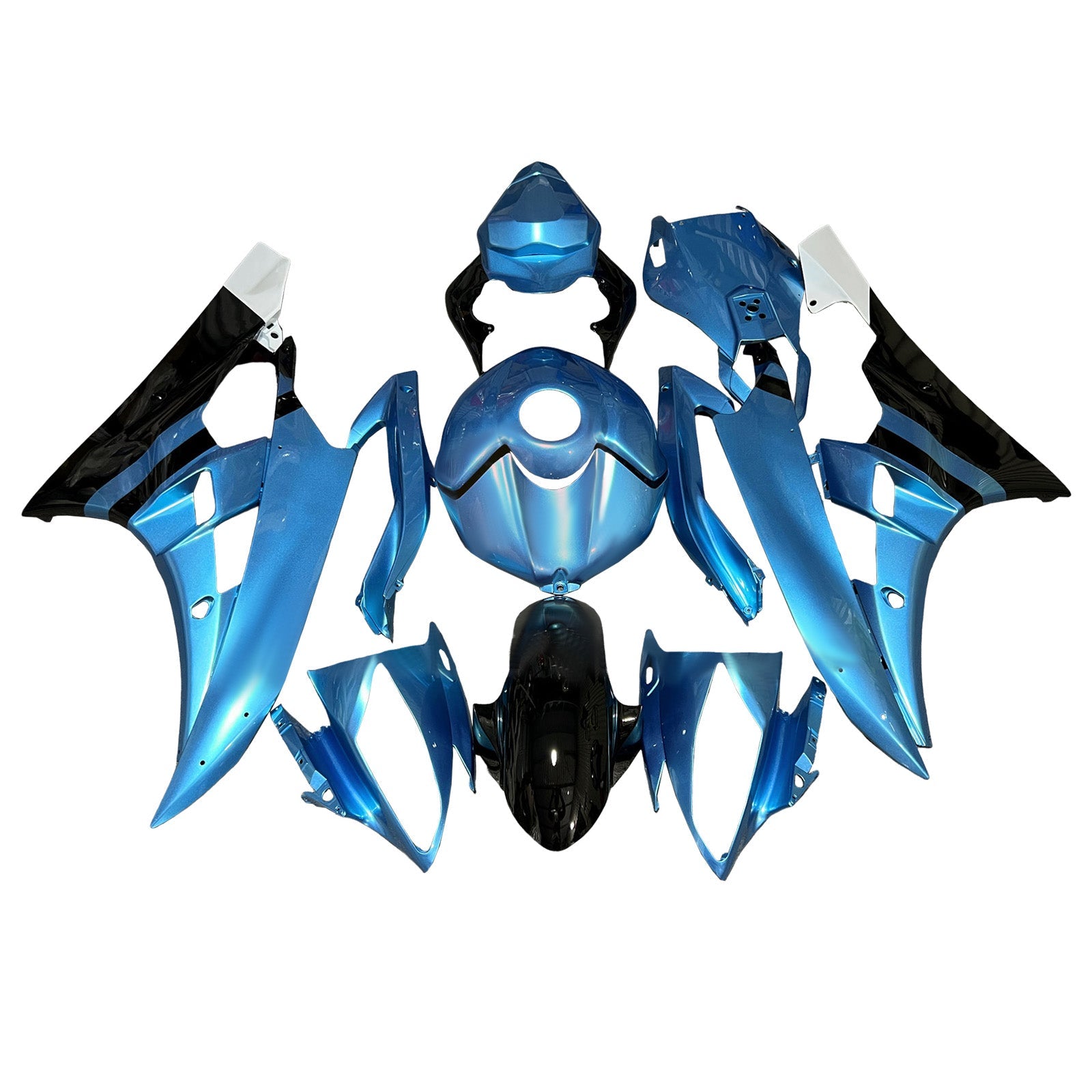 Kit carenatura iniettata in plastica ABS per Yamaha YZFR6 YZF-R6 2006-2007