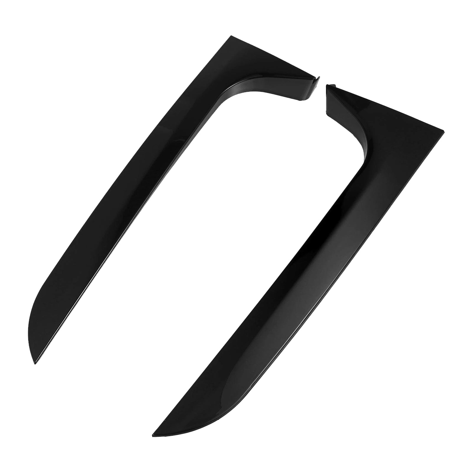 Pari kiiltävän mustaa takaikkunan sivuspoileria Audi A6 C7 Allroad Avant 2012-2018