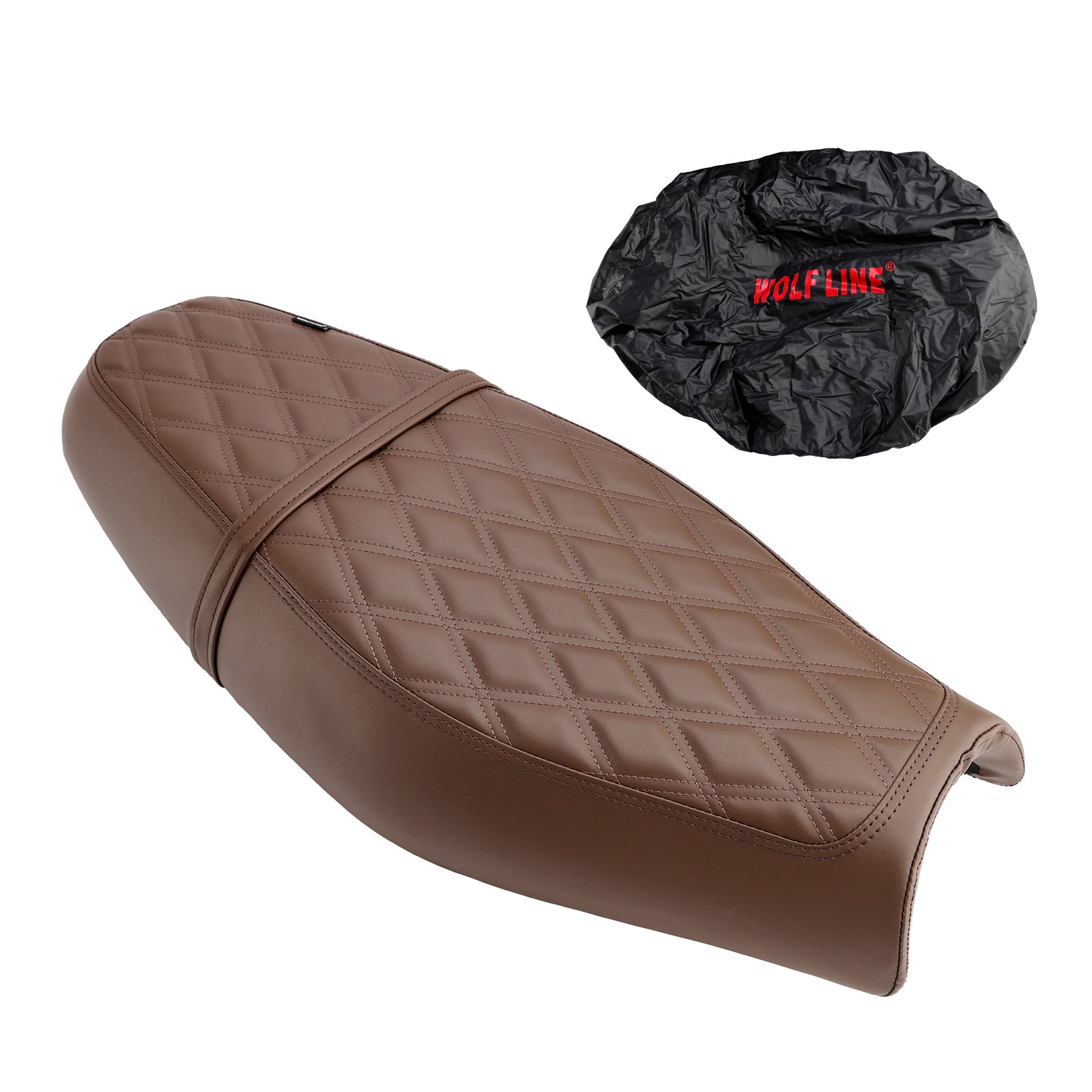 Reemplace el asiento del conductor delantero/trasero del pasajero negro para la calle Twin Speed Twin 900 Brown