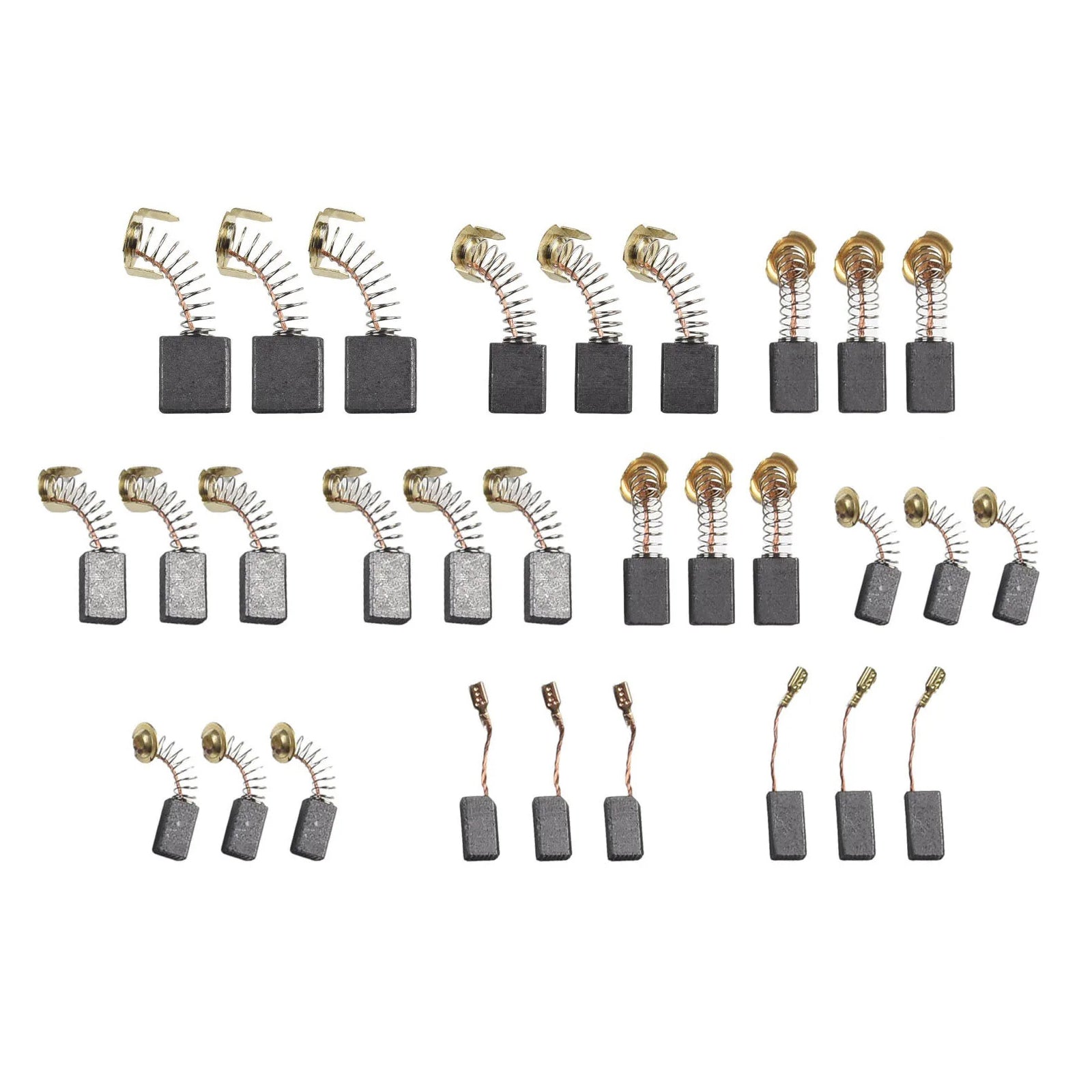 Set 60 rezervnih metlic za električni motor, 10 velikosti, za električna orodja