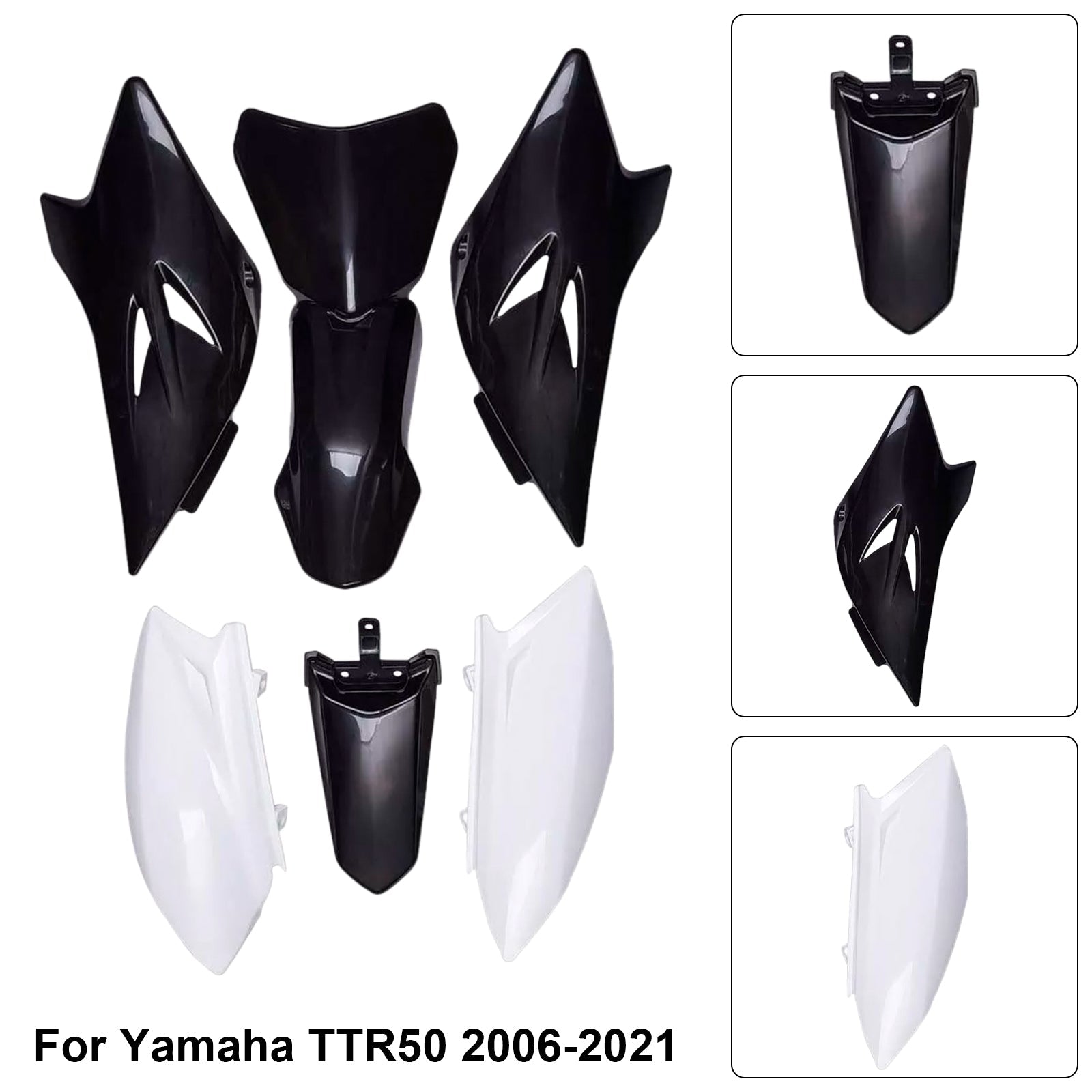 Kit per il corpo in plastica per carenatura di fango anteriore e posteriore per Yamaha TTR50 2006-2021
