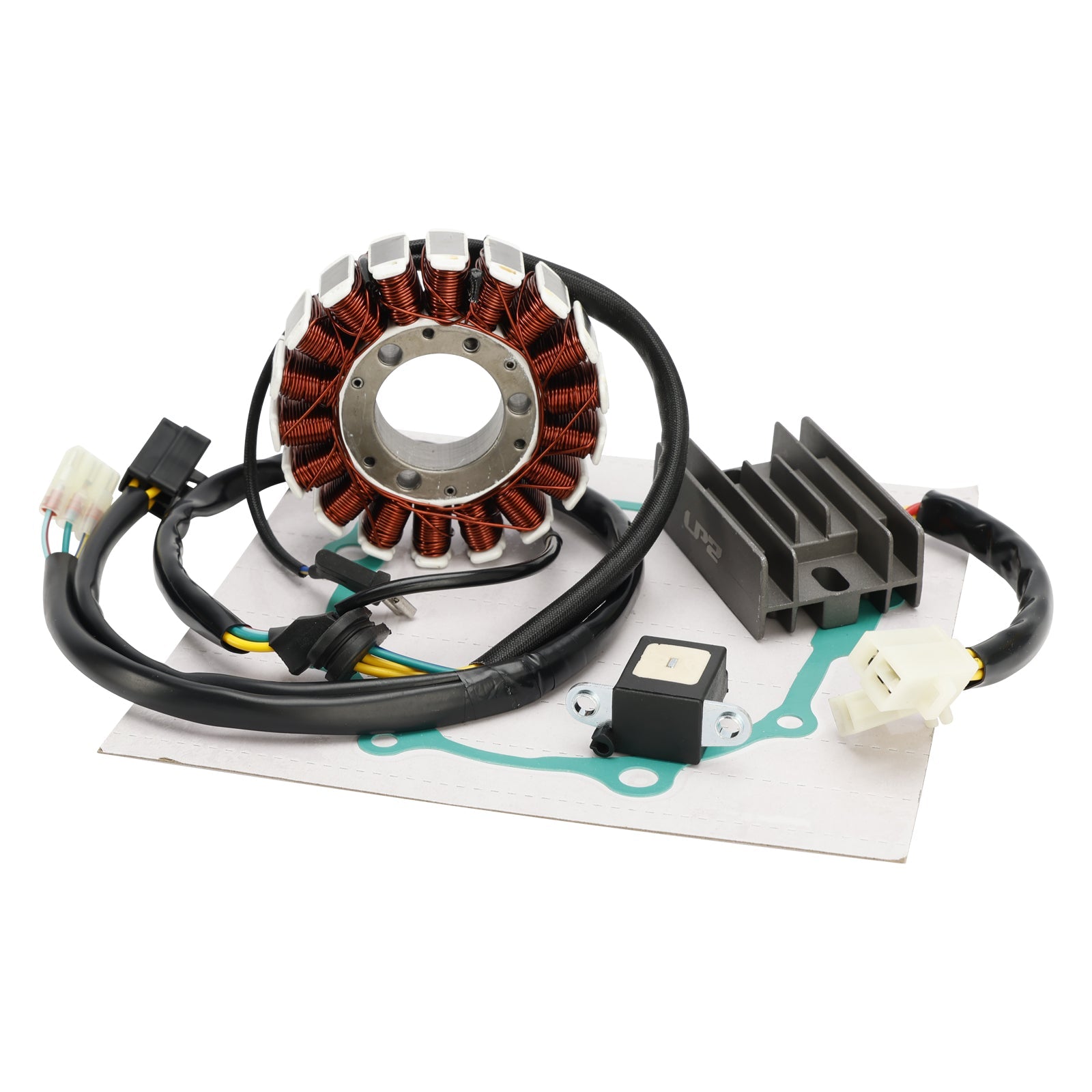 2002 Honda XL 230 XL230-2 Stator de bobine magnétique + régulateur de tension + joint Assy 31120-KRG-000
