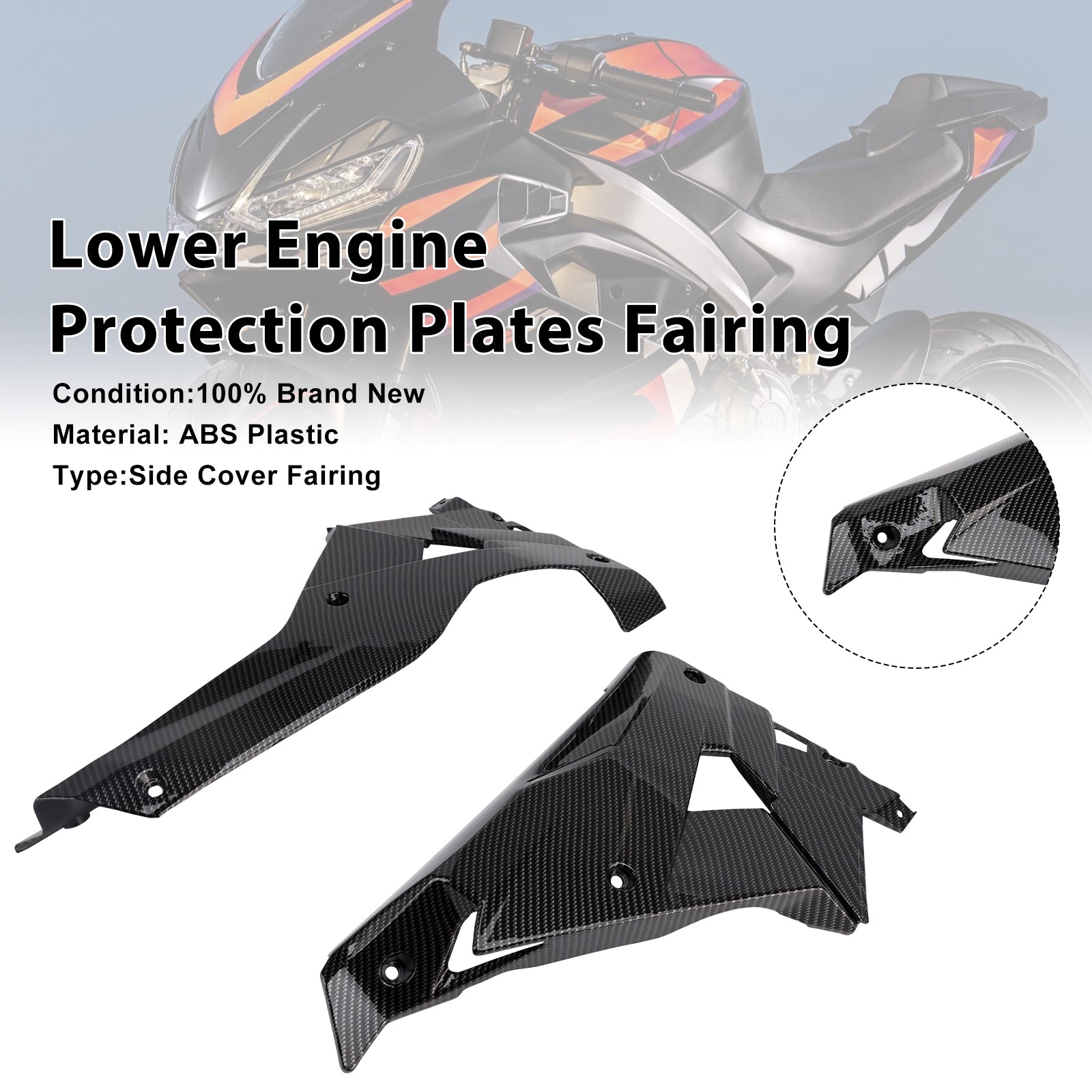 Paneles protectores más bajos del motor Aprilia RS457 RS 457 2024-2025