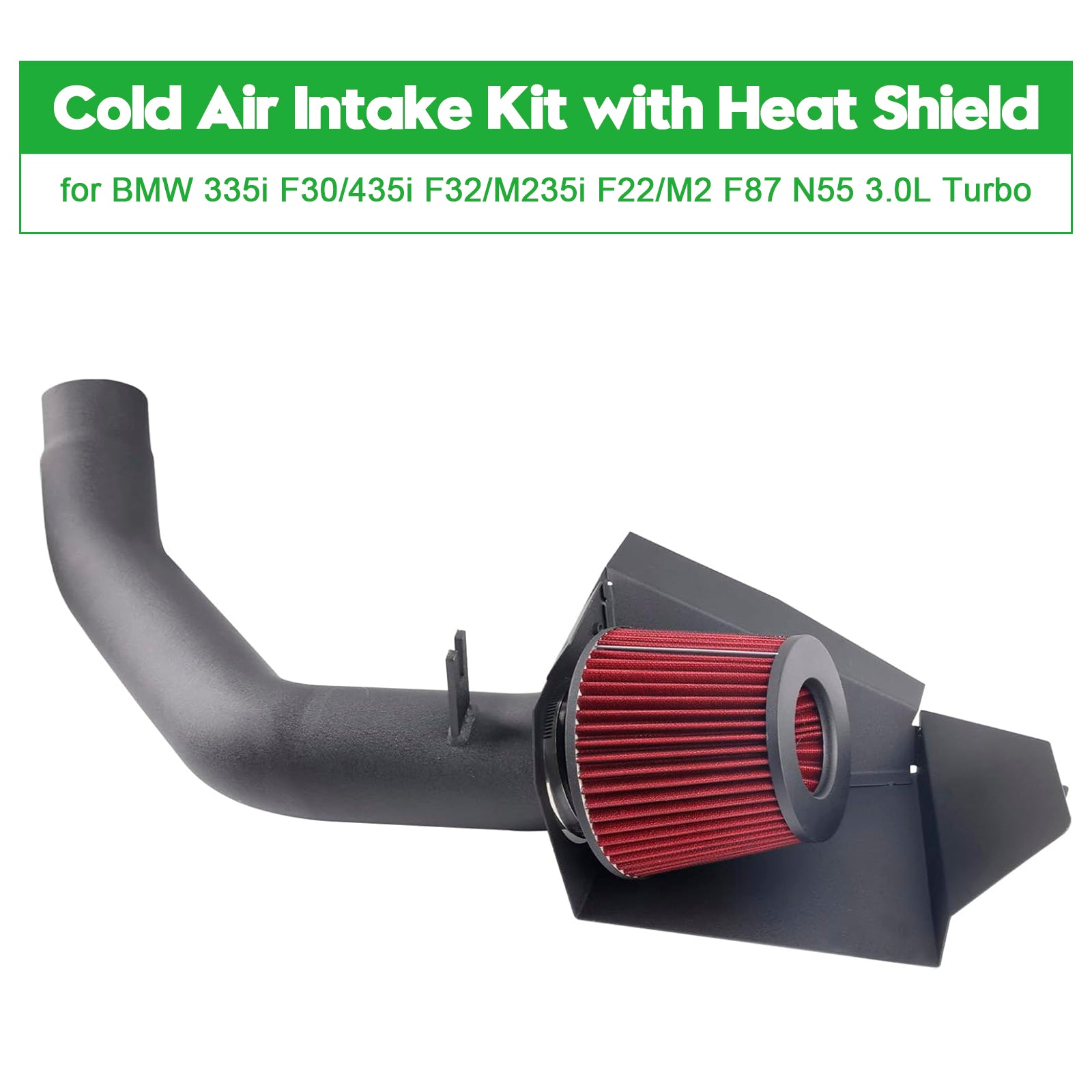 Kit d'admission d'air froid pour BMW F32 435i/xDrive/Grand Coupé N55 3.0L (2014-2016)