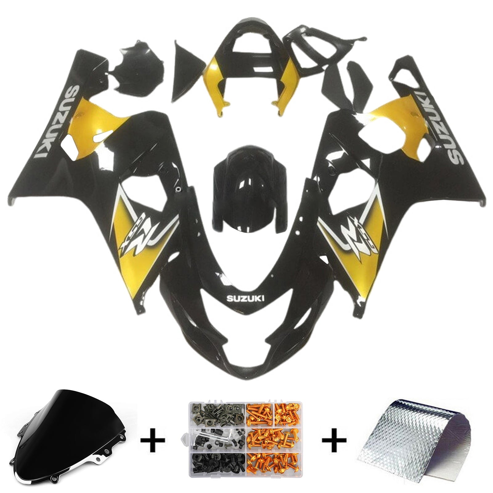 Kit carena iniezione Suzuki GSXR 600/750 K4 2004-2005 Carrozzeria in plastica ABS