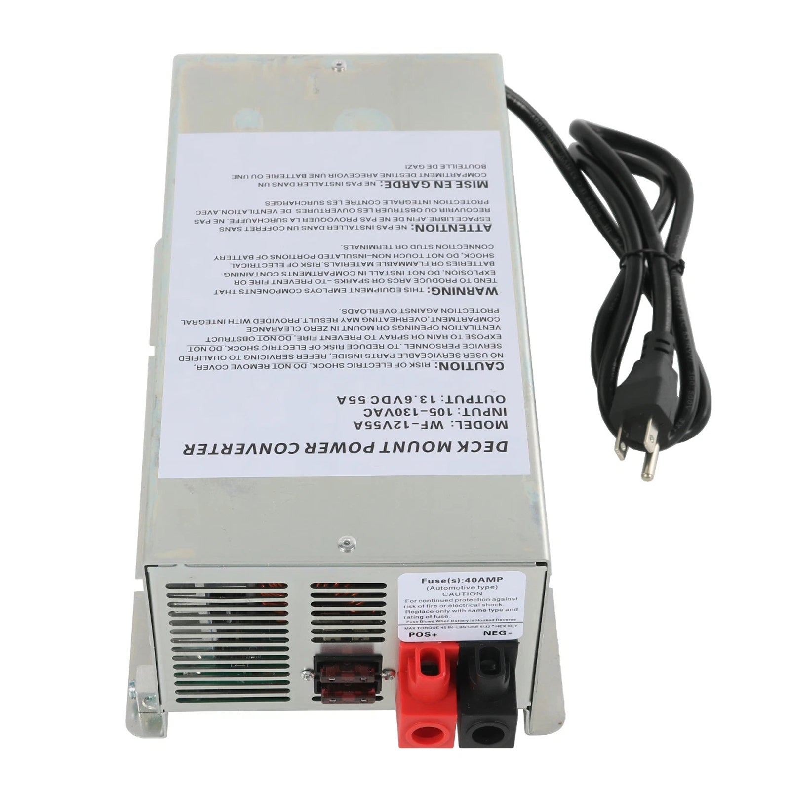 55A stroomomvormer/oplader voor camper, caravan en aanhanger 12V WF-9855