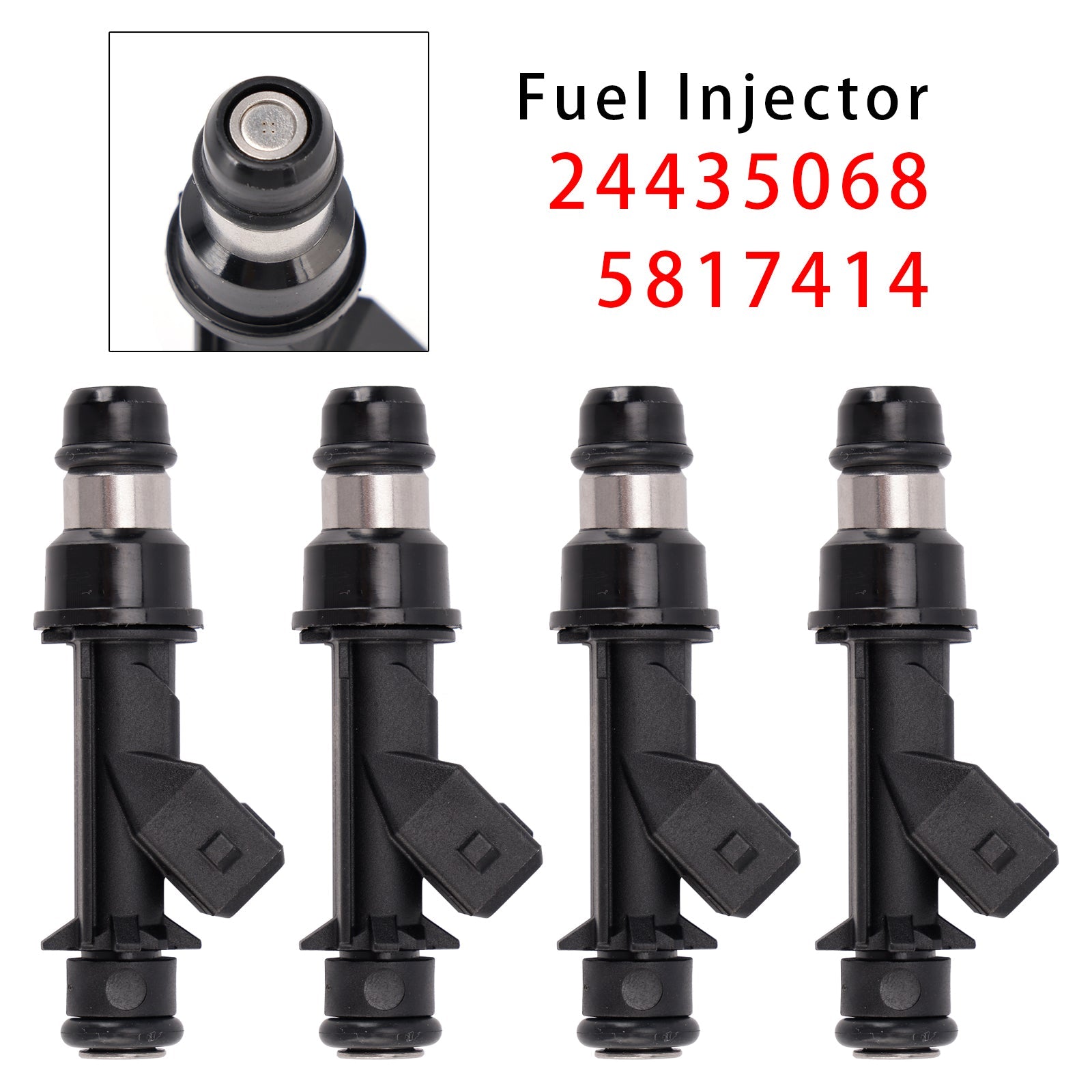 4x vbrizgalniki goriva za motorje Vauxhall Astra Meriva Zafira 24435068 5817414