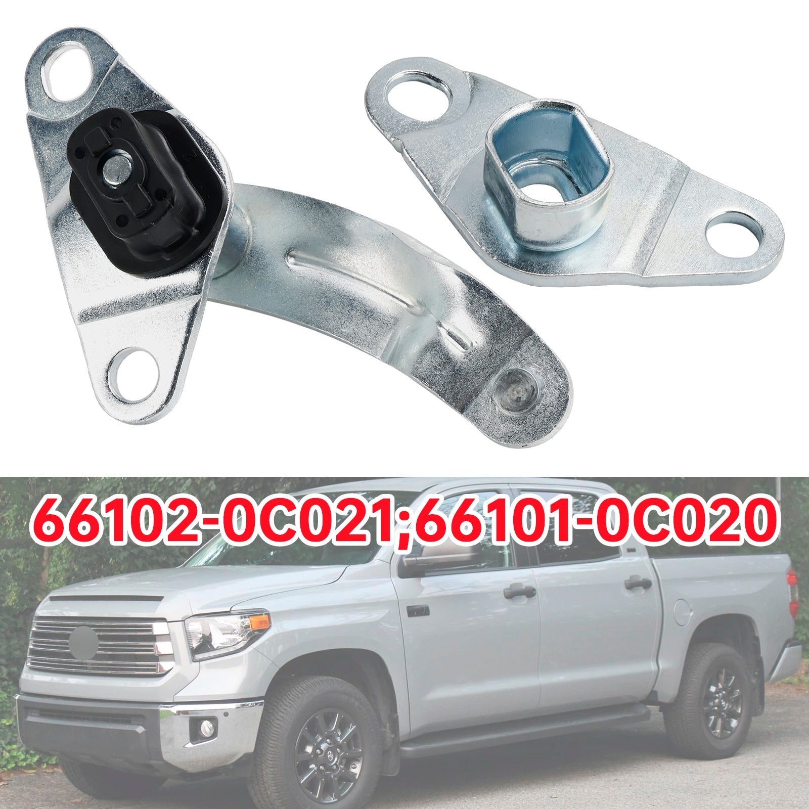 Achterklepscharnierset voor Toyota Tundra 2007-2021, onderdeelnummers 66102-0C021 en 66101-0C020