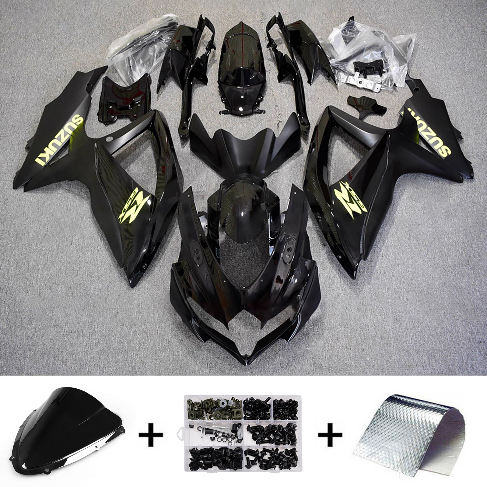 Kit de carénage injecté en plastique ABS pour Suzuki GSXR 600/750 2008-2010 K8